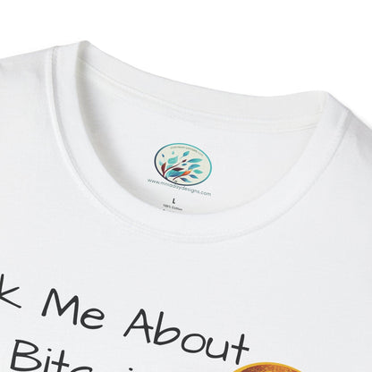 Ask Me About Bitcoin Unisex Softstyle T-Shirt - Miniaday Designs, LLC.