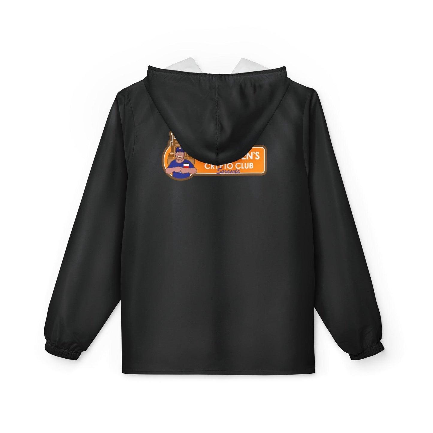 Bitcoin Ben Sarasota Club Windbreaker Jacket (AOP) - Miniaday Designs, LLC.
