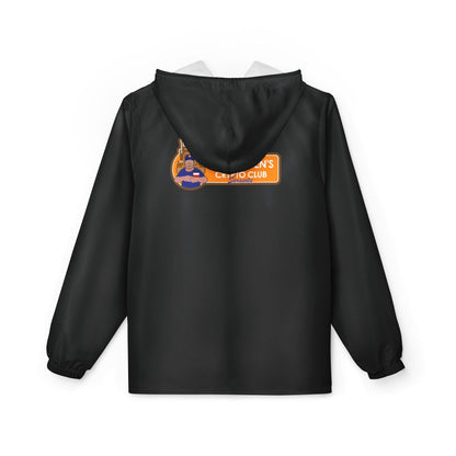 Bitcoin Ben Sarasota Club Windbreaker Jacket (AOP) - Miniaday Designs, LLC.