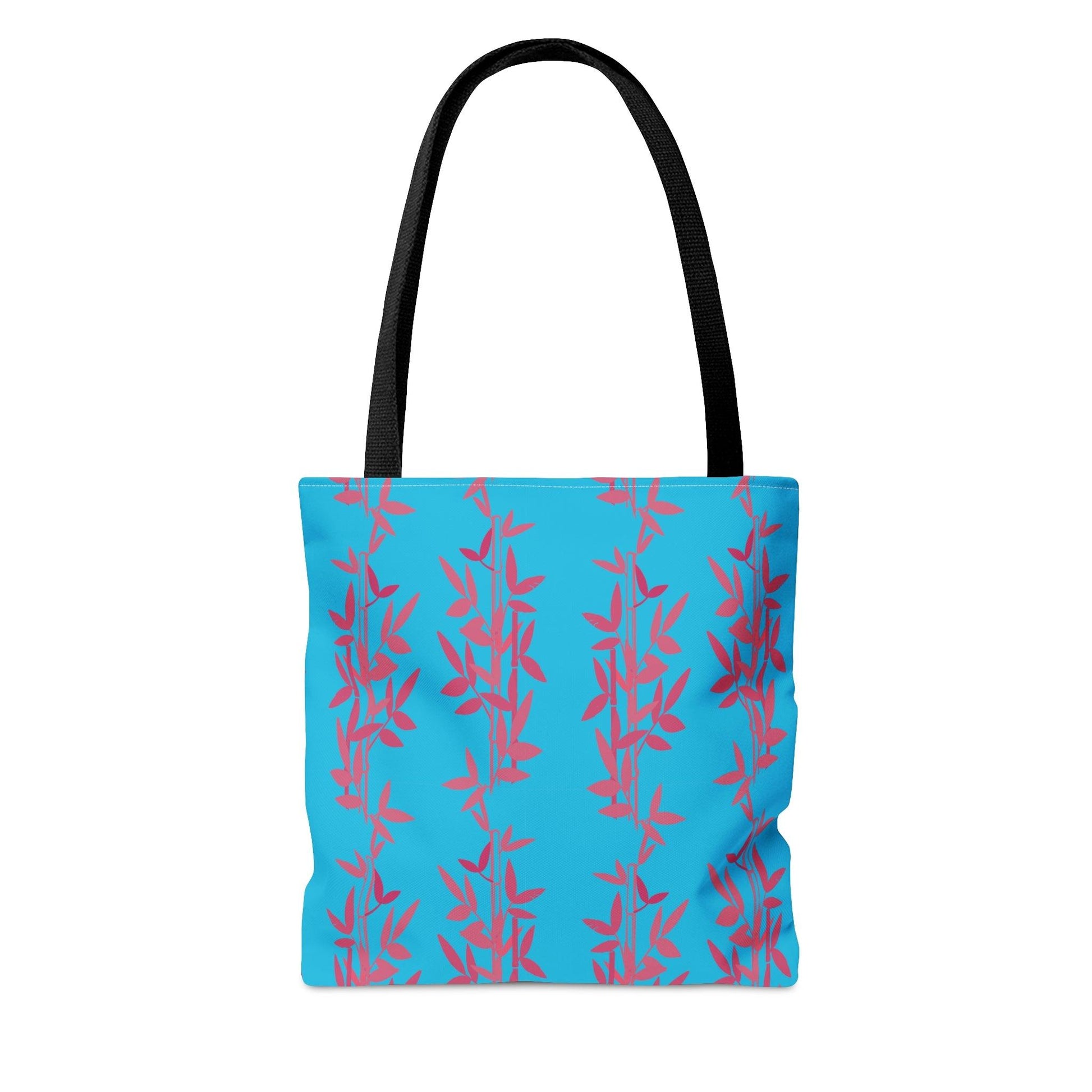 Miniaday Designs Teal Bamboo Tote Bag - Miniaday Designs, LLC.
