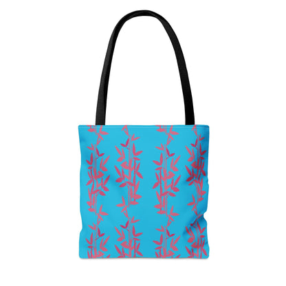 Miniaday Designs Teal Bamboo Tote Bag - Miniaday Designs, LLC.