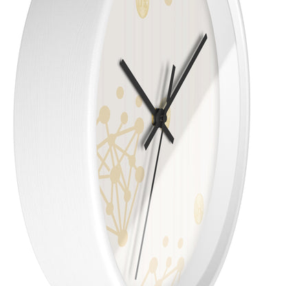 Gold Cryprto and Bitcon Wall Clock