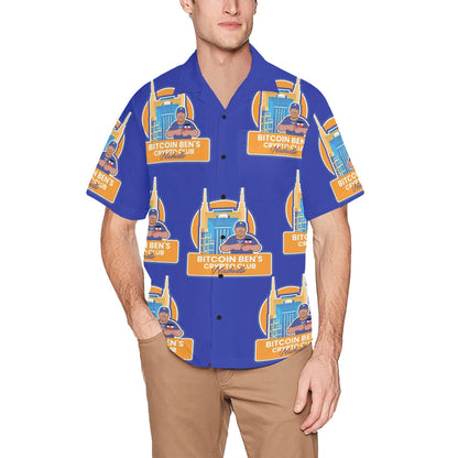 Miniaday Designs Bitcoin Ben Nashville Private Crypto Club Single Logo Hawaiian Shirts