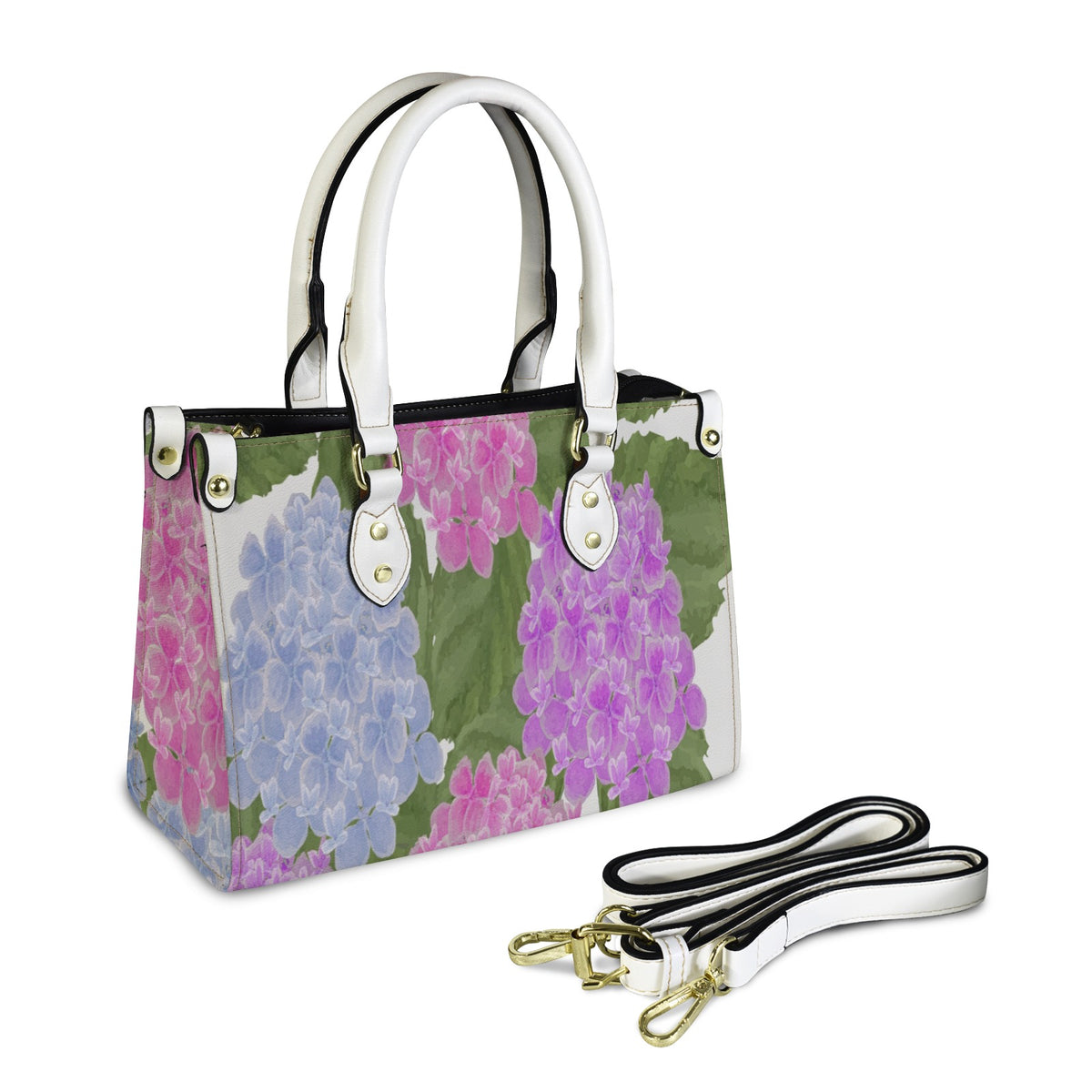 Hydrangea Garden Designer Handbag | Original Watercolor Art