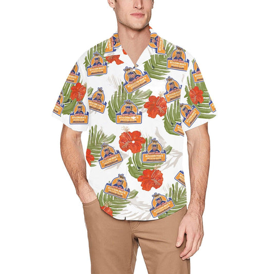 Tropical Hawaiian Shirt Bitcoin Ben Mass Crypto Club Shirts - Miniaday Designs, LLC.