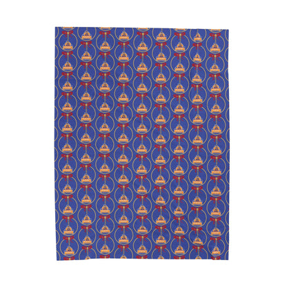 BBCC Massachusetts Christmas Velveteen Plush Blanket - Miniaday Designs, LLC.