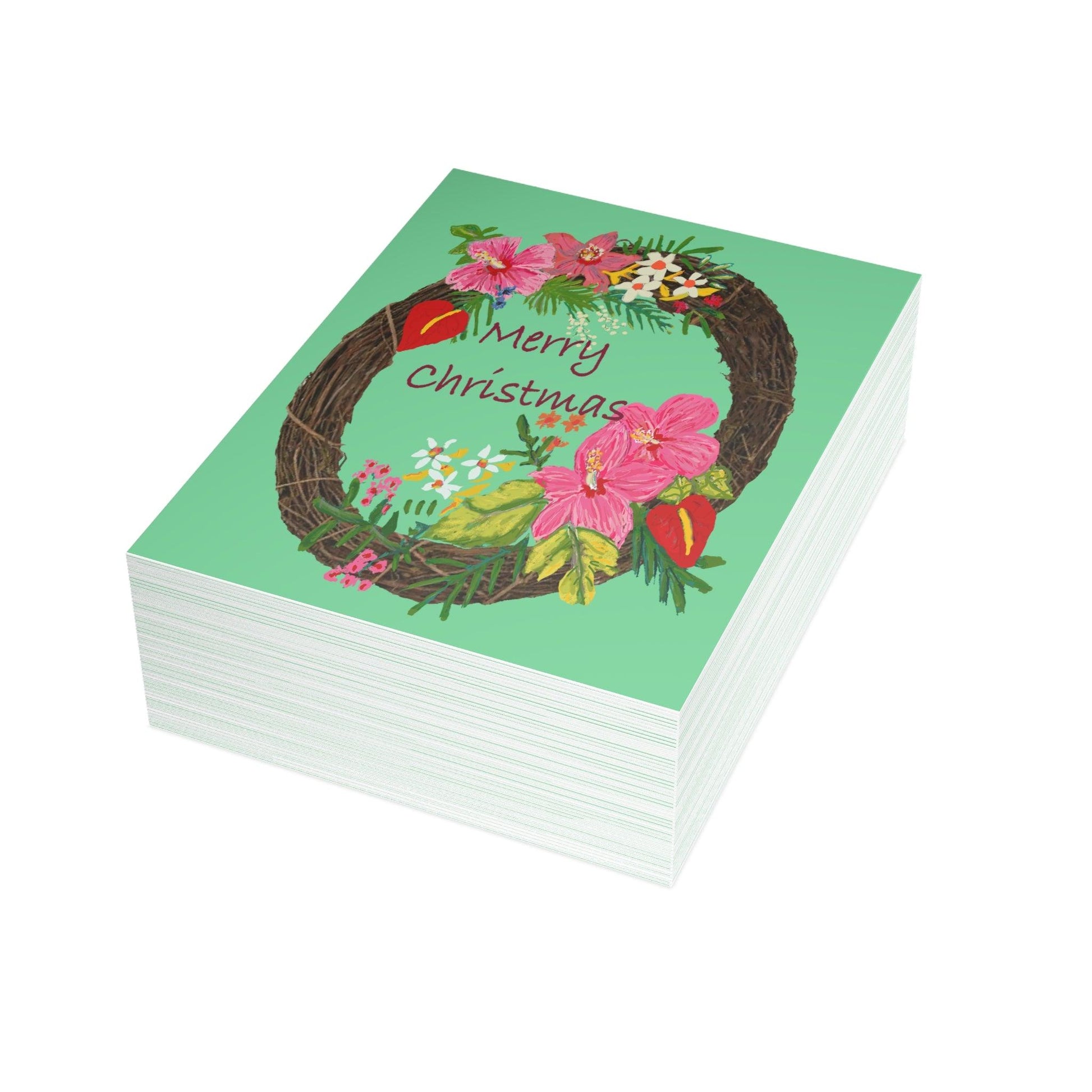 Miniaday Designs Tropical Christmas Postcard Bundles (envelopes included) - Miniaday Designs, LLC.