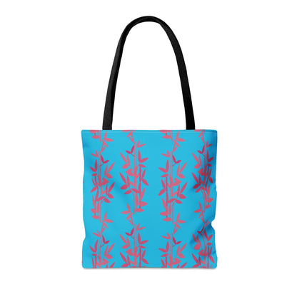 Miniaday Designs Teal Bamboo Tote Bag - Miniaday Designs, LLC.