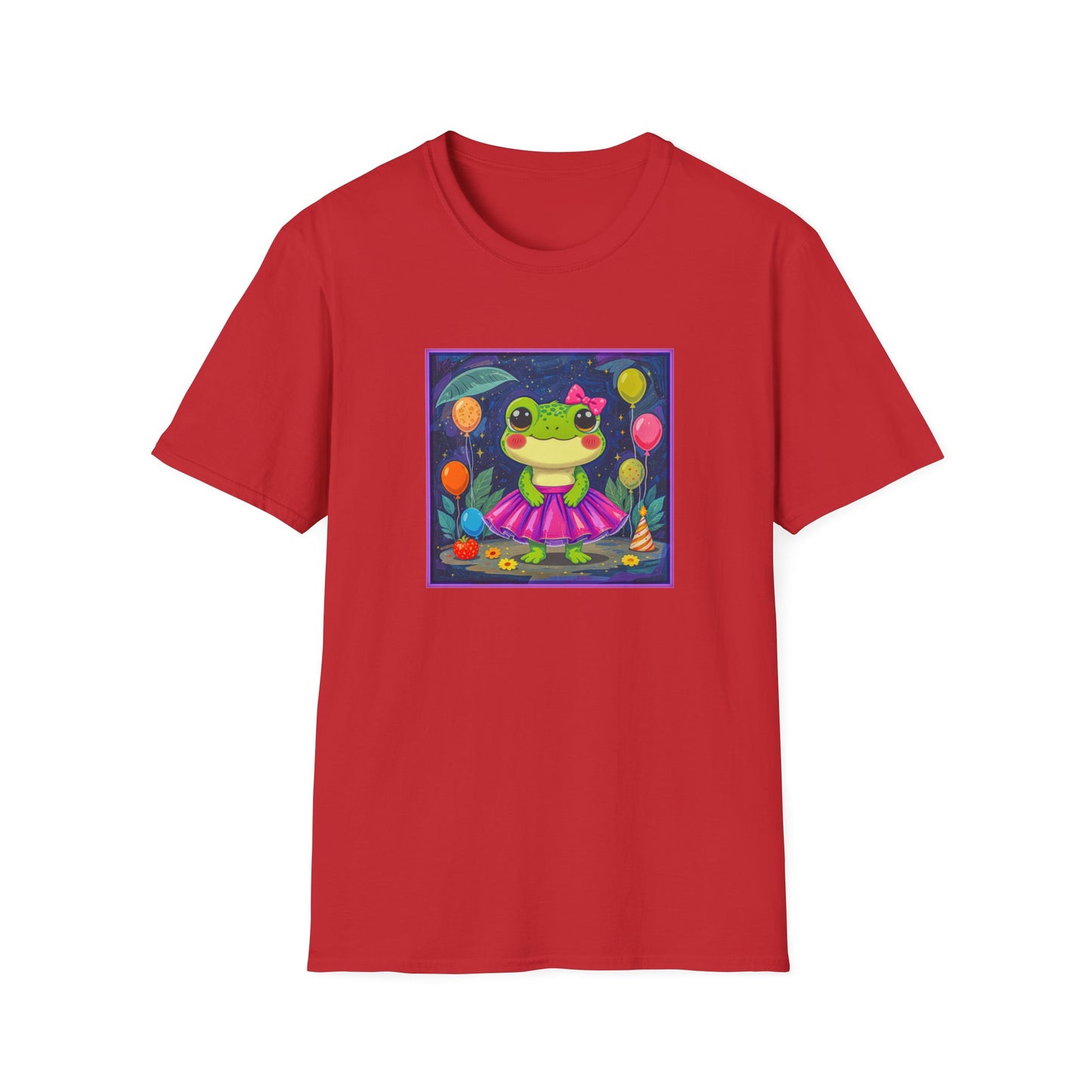 Happy Birthday Froggy Unisex Softstyle T-Shirt