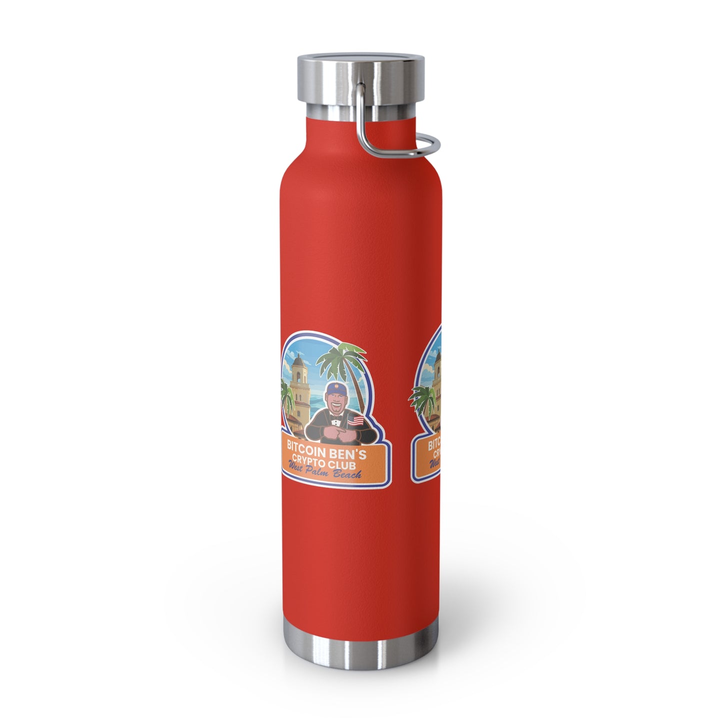 BBCC West Palm Beach Club Copper Vacuum Insulated Bottle, 22oz