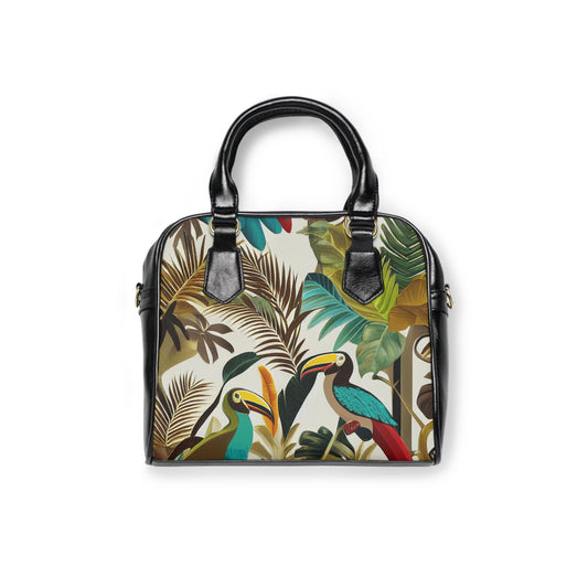 Miniaday Designs Shoulder Handbag Tropical Toucan Multicolor - Miniaday Designs, LLC.