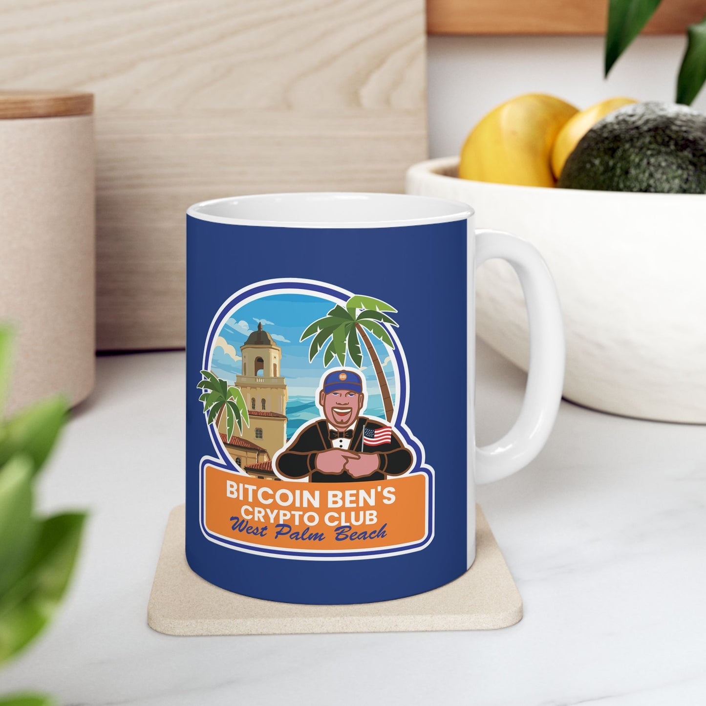 BBCC West Palm Beach Club Ceramic Mug, (11oz, 15oz)