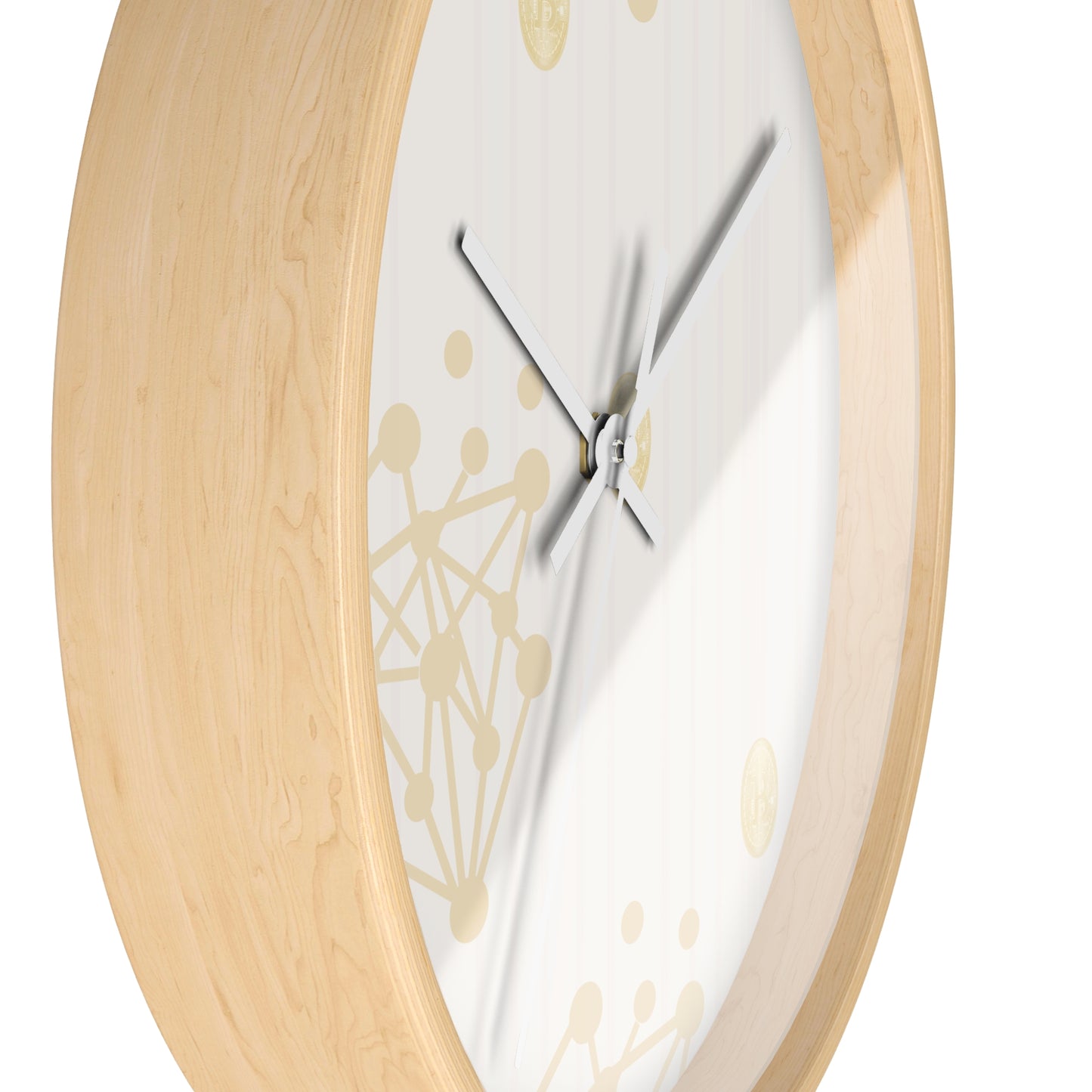 Gold Cryprto and Bitcon Wall Clock