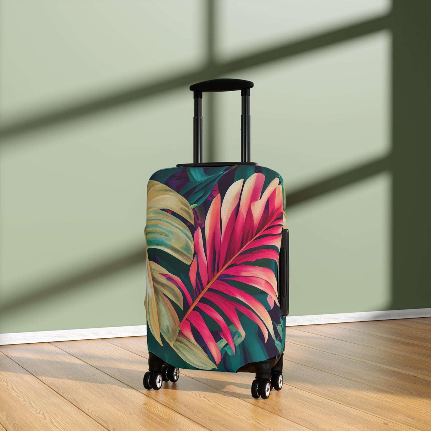 Enchanting Foliage: A Fusion of Realism and Exoticism in Brushwork by Miniaday Designs, LLC. Luggage Cover - Miniaday Designs, LLC.
