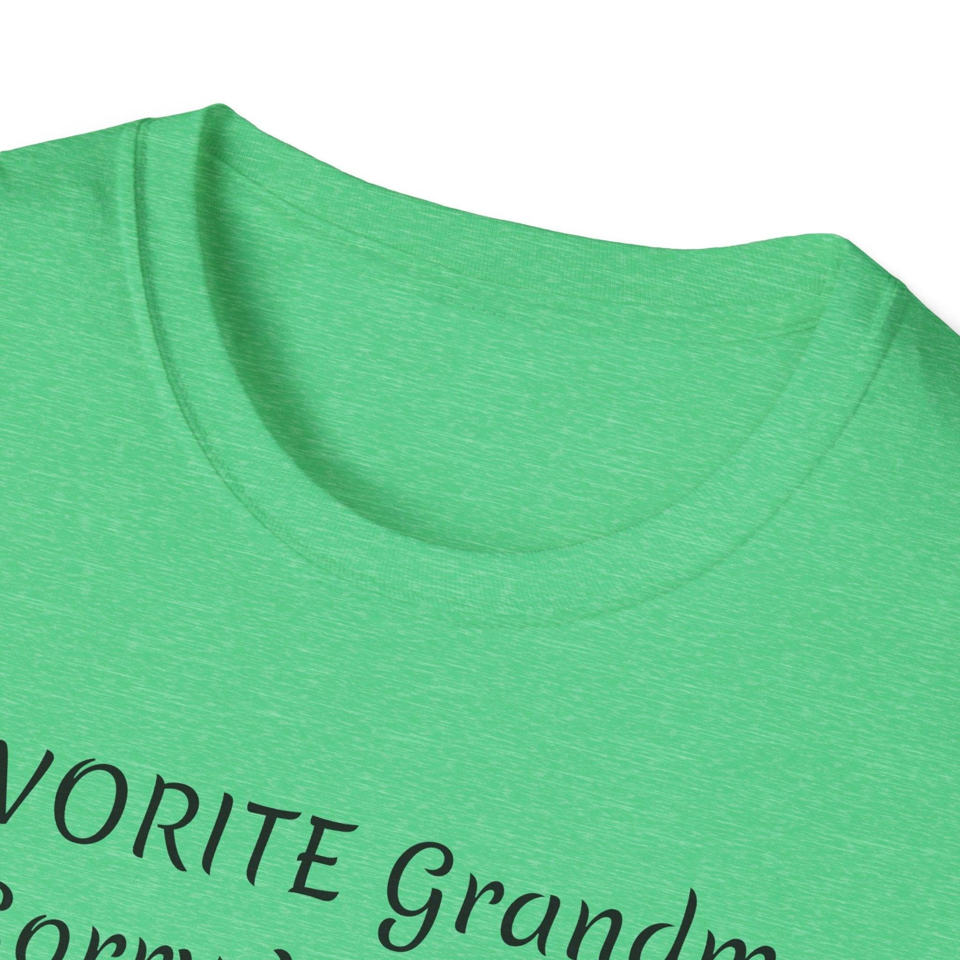 FAVORITE GRANDMA Unisex Softstyle T-Shirt - Miniaday Designs, LLC.