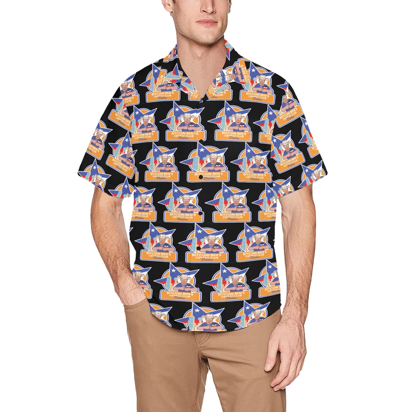 BBCC Dallas Vertical Larger Logo Hawaiian Shirts