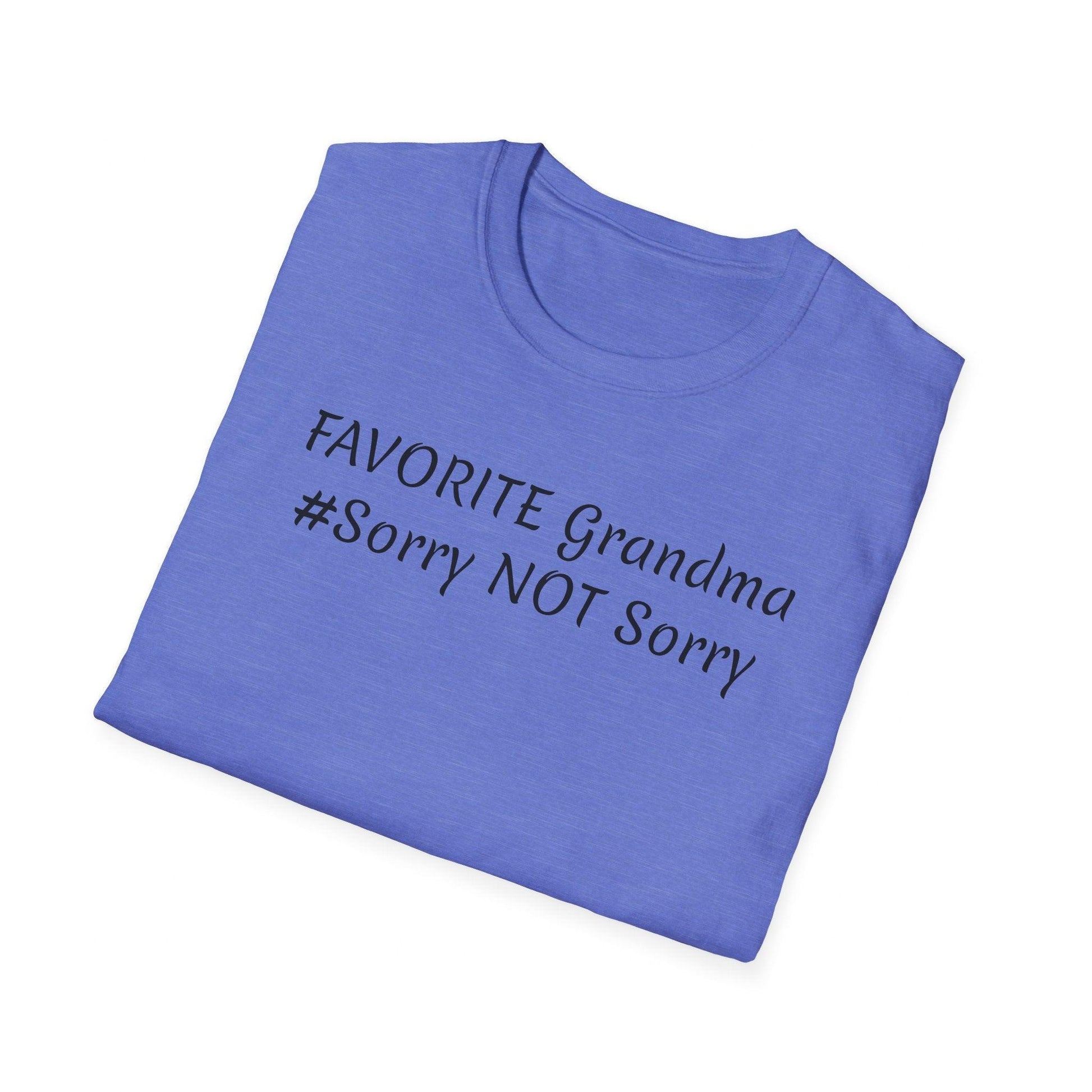 FAVORITE GRANDMA Unisex Softstyle T-Shirt - Miniaday Designs, LLC.
