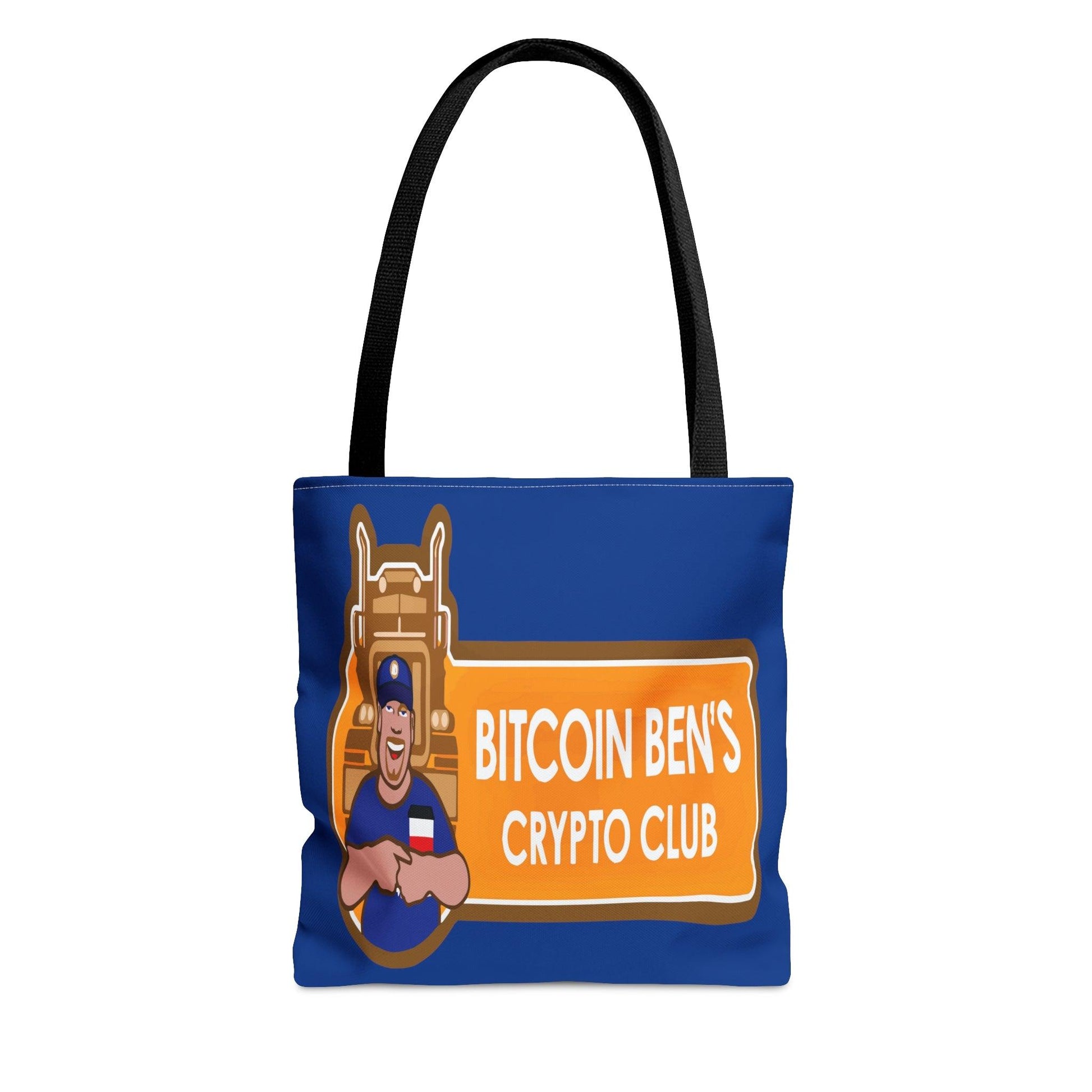 Miniaday Designs Bitcoin Ben BlueTote Bag - Miniaday Designs, LLC.