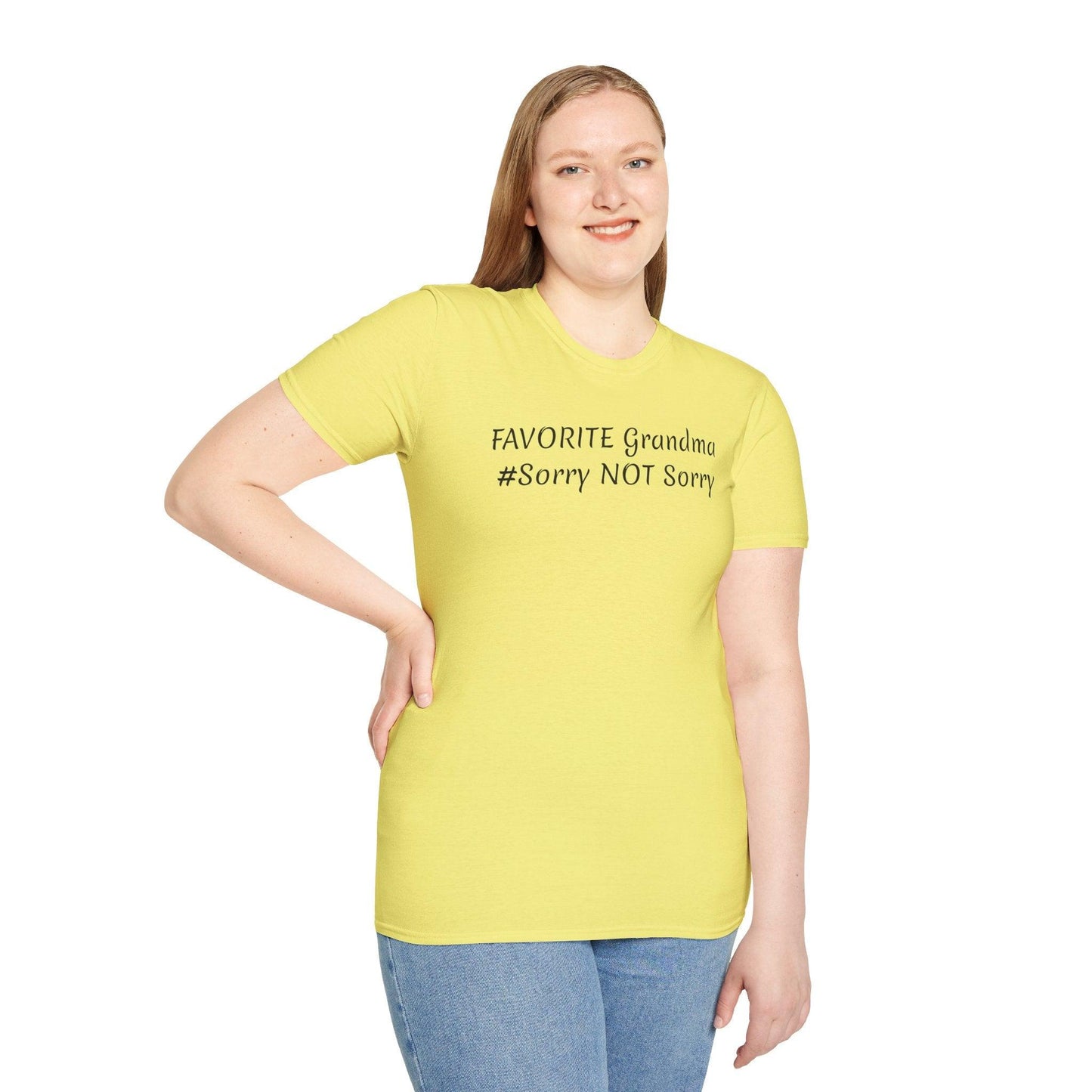FAVORITE GRANDMA Unisex Softstyle T-Shirt - Miniaday Designs, LLC.