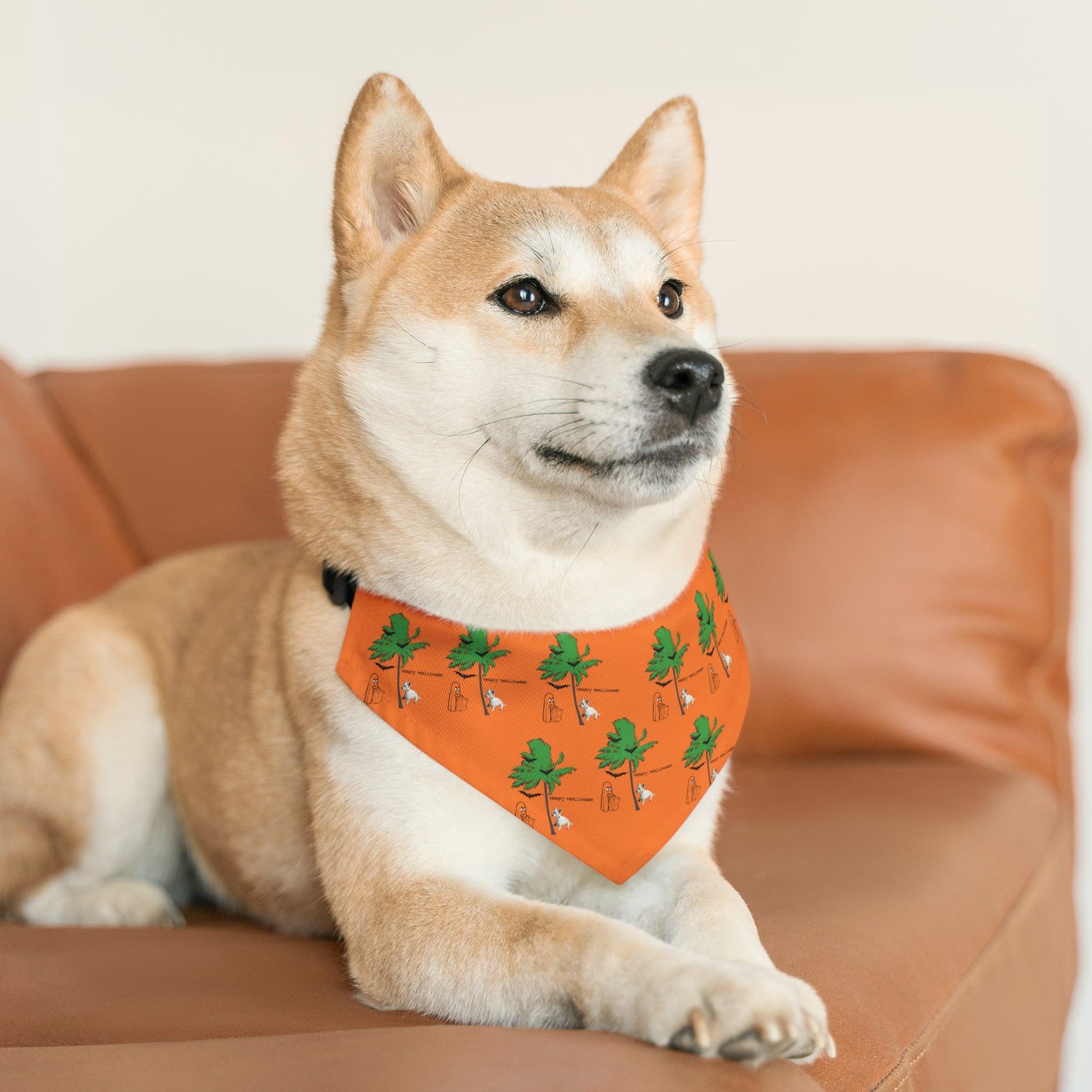Miniaday Designs Westie Orange Pet Bandana Collar - Miniaday Designs, LLC.