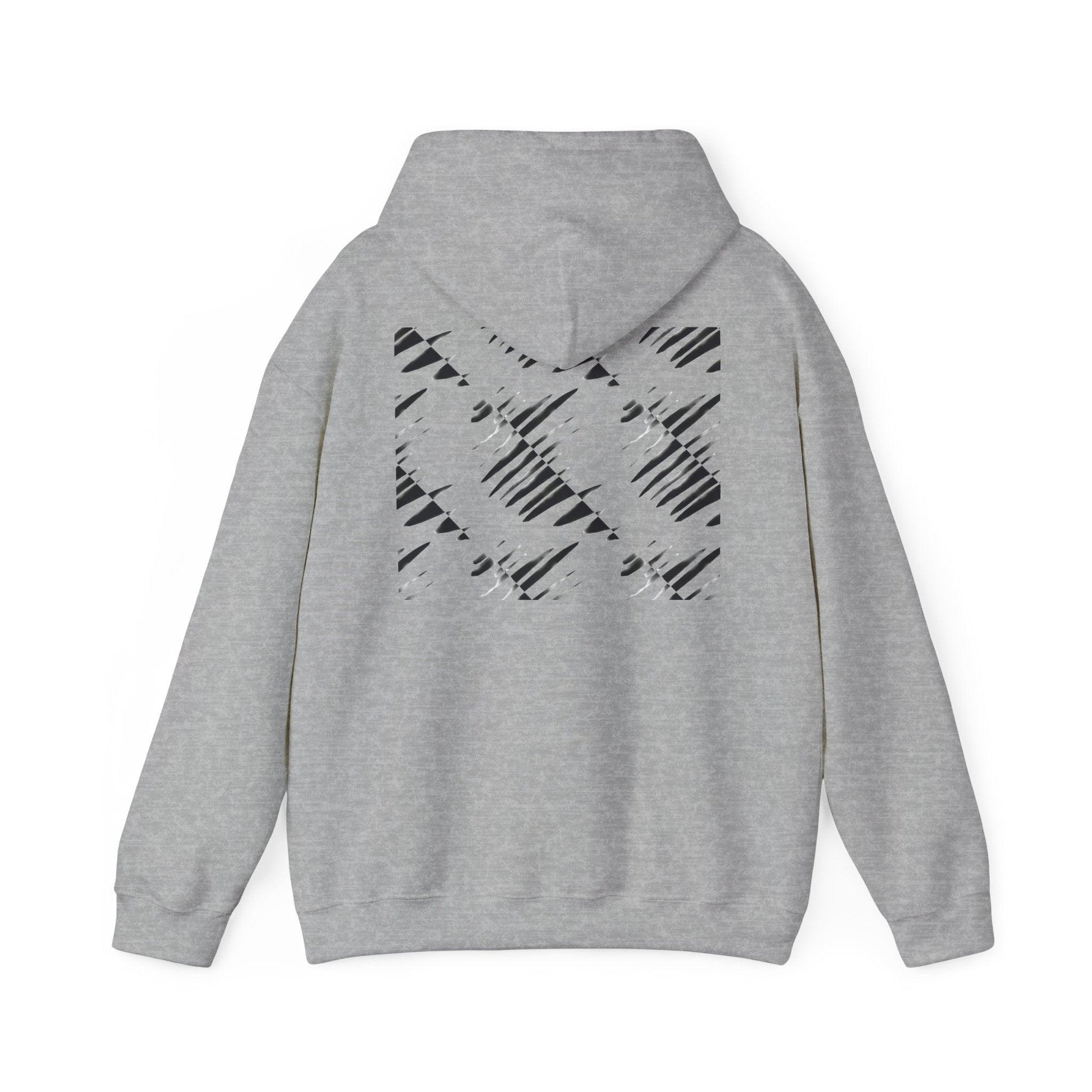 Ryan's Black and Grey Unisex Heavy Blend™ Hooded Sweatshirt - Miniaday Designs, LLC.