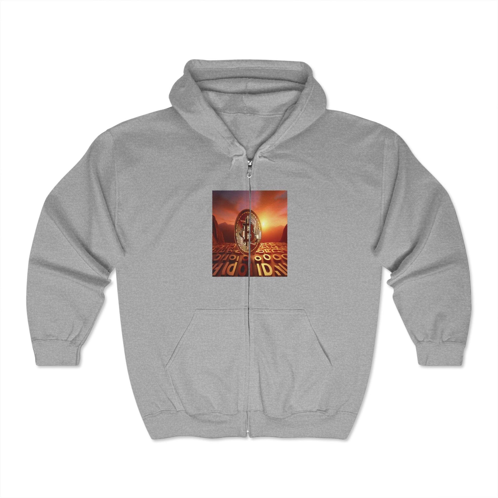 HODL Unisex Heavy Blend™ Full Zip Hooded Sweatshirt - Miniaday Designs, LLC.