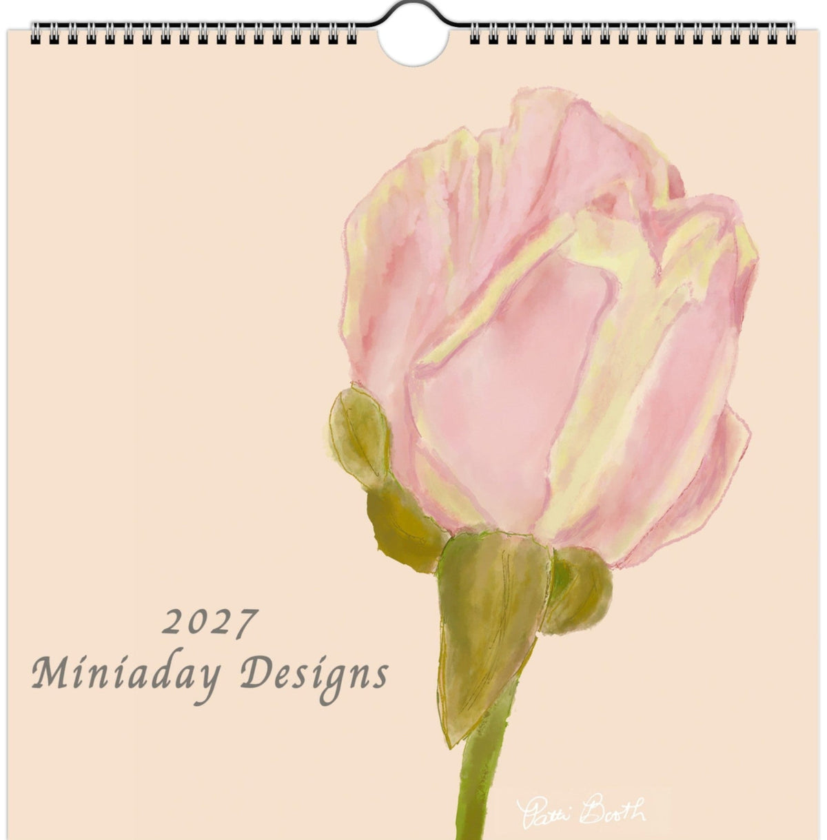 2027 Grace, Growth & Intentional Living Art Calendar- Medium Size 8.5"x8.5"