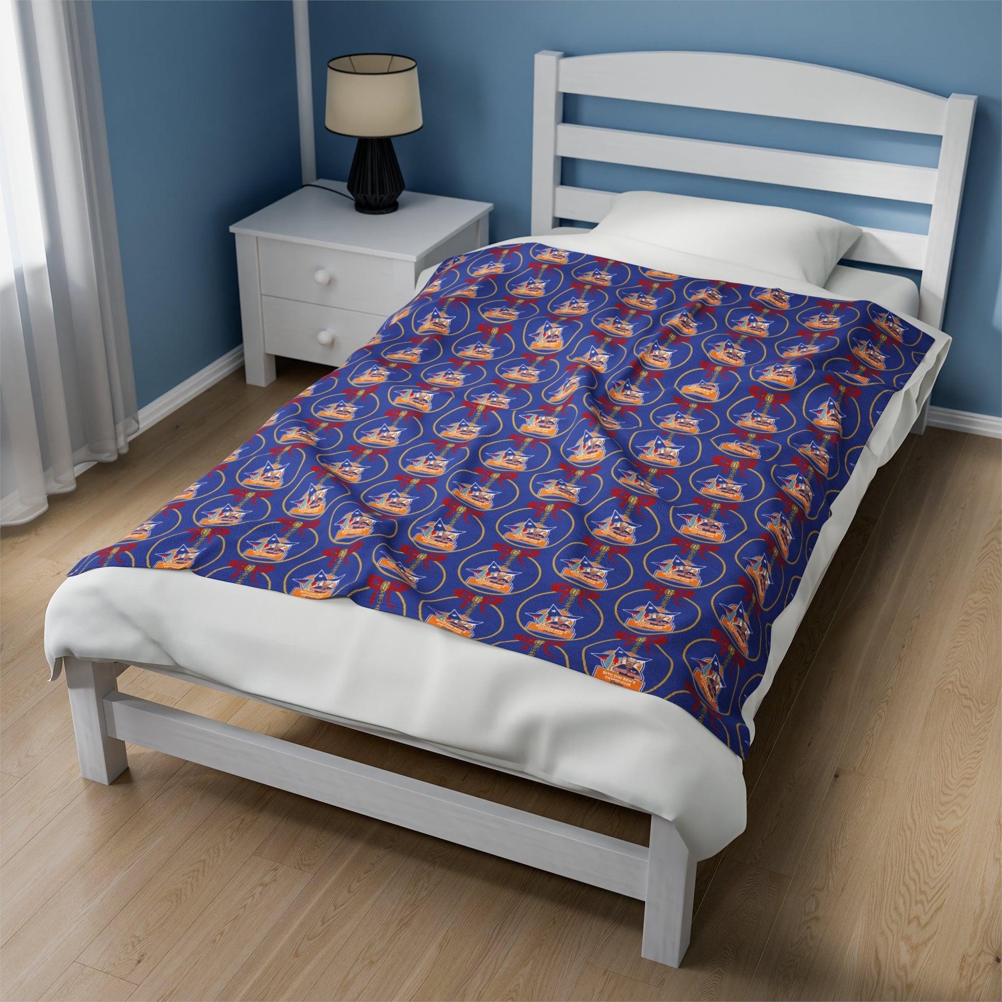 BBCC Dallas Christmas Velveteen Plush Blanket - Miniaday Designs, LLC.