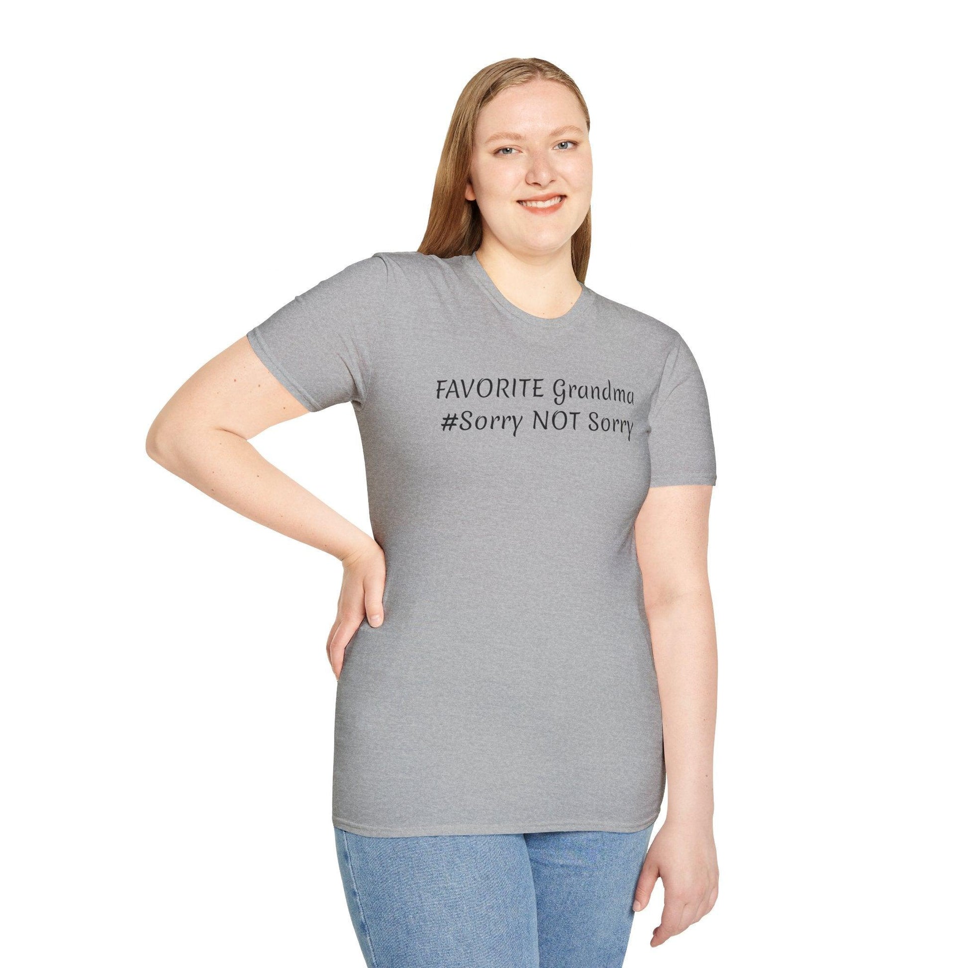 FAVORITE GRANDMA Unisex Softstyle T-Shirt - Miniaday Designs, LLC.