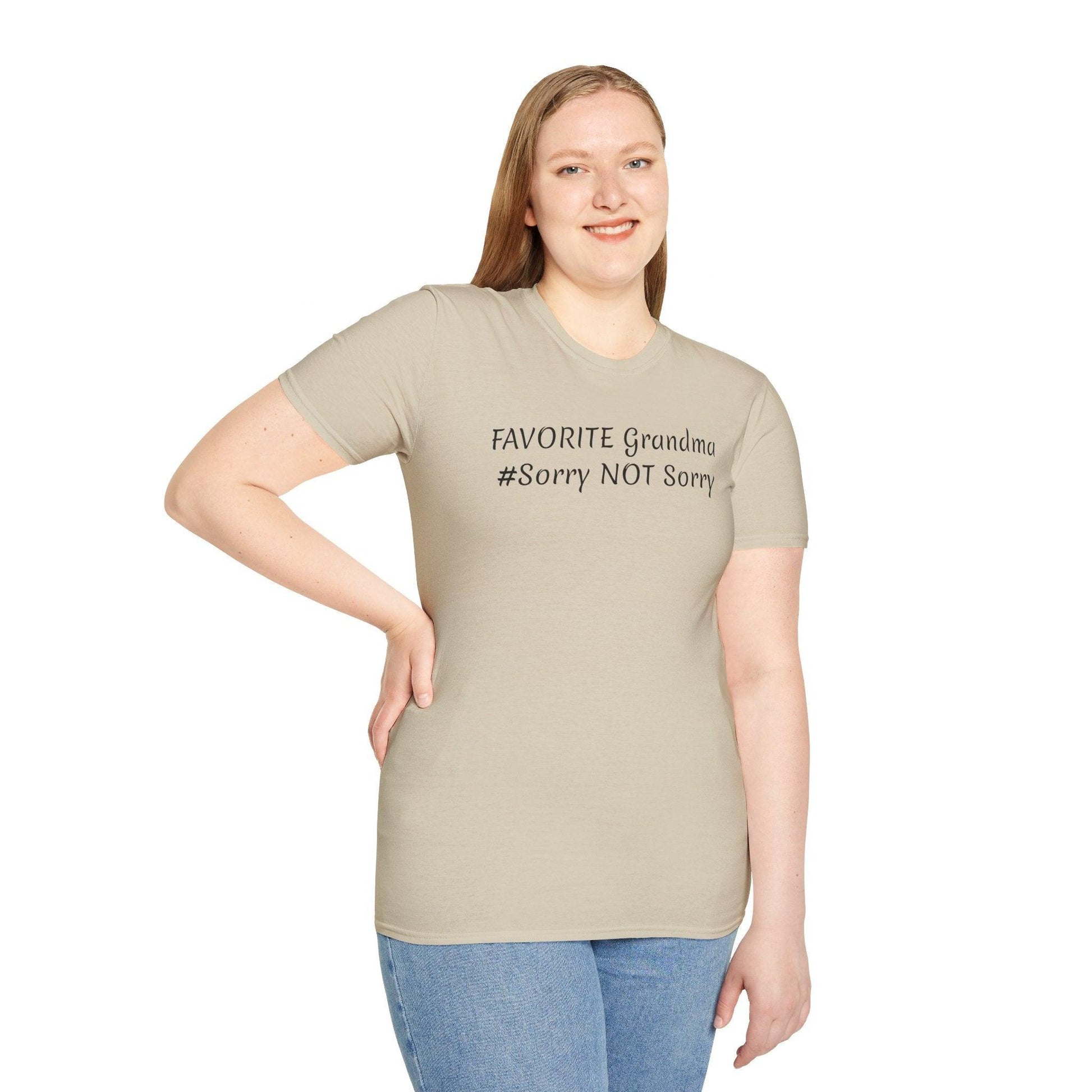 FAVORITE GRANDMA Unisex Softstyle T-Shirt - Miniaday Designs, LLC.