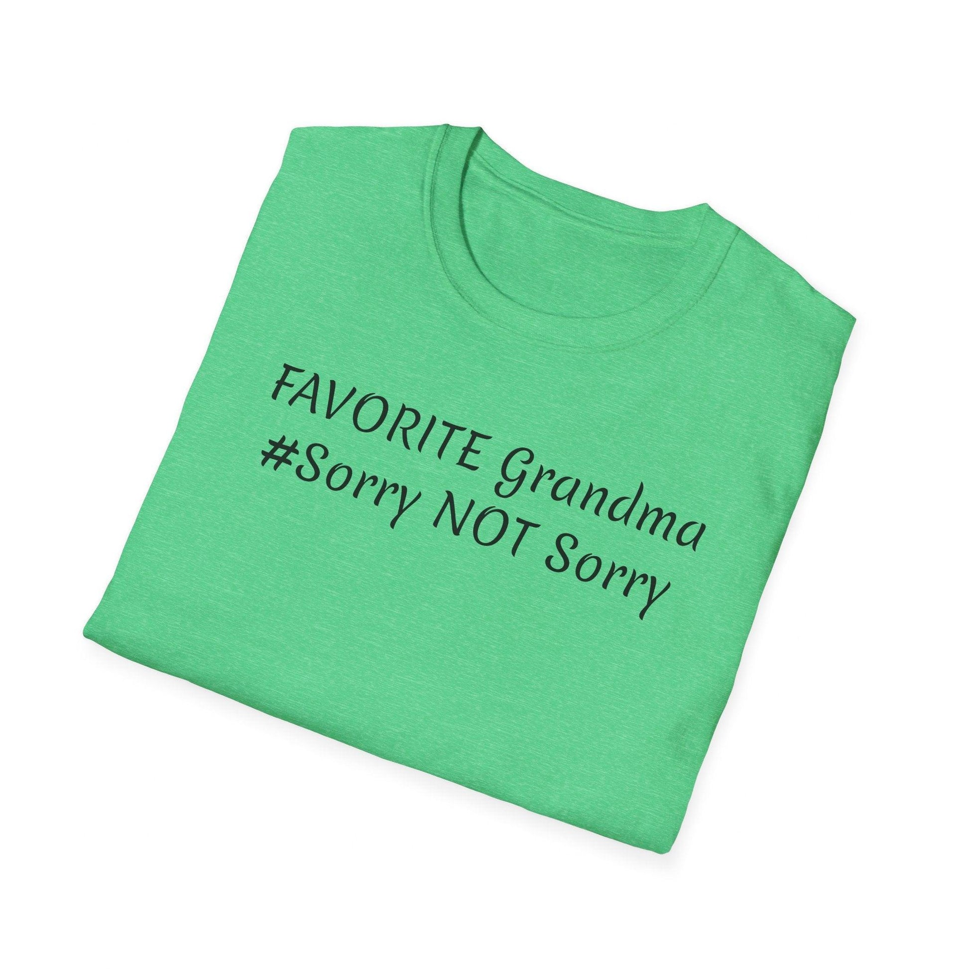 FAVORITE GRANDMA Unisex Softstyle T-Shirt - Miniaday Designs, LLC.