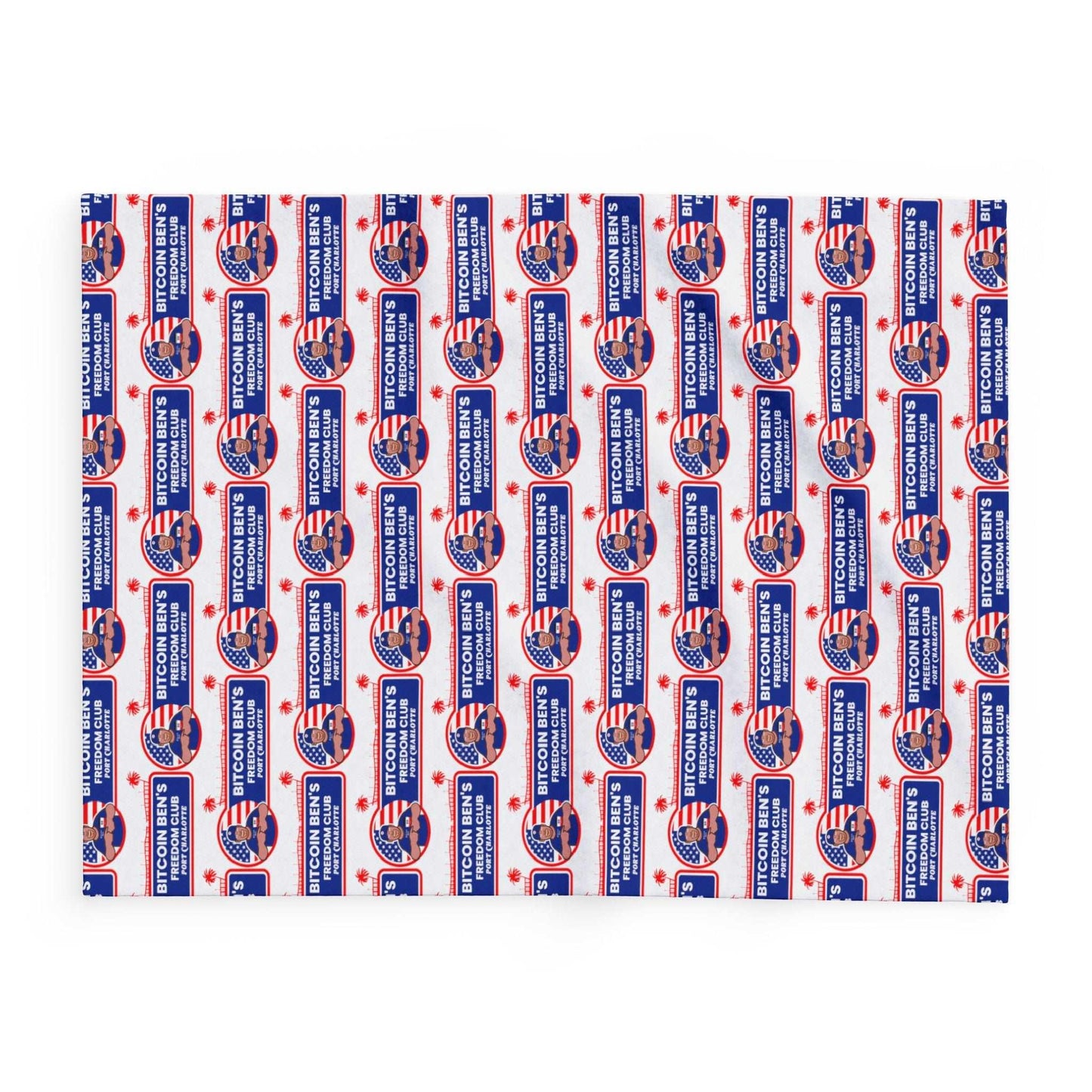 Bitcoin Ben Freedom Club Arctic Fleece Blanket - Miniaday Designs, LLC.
