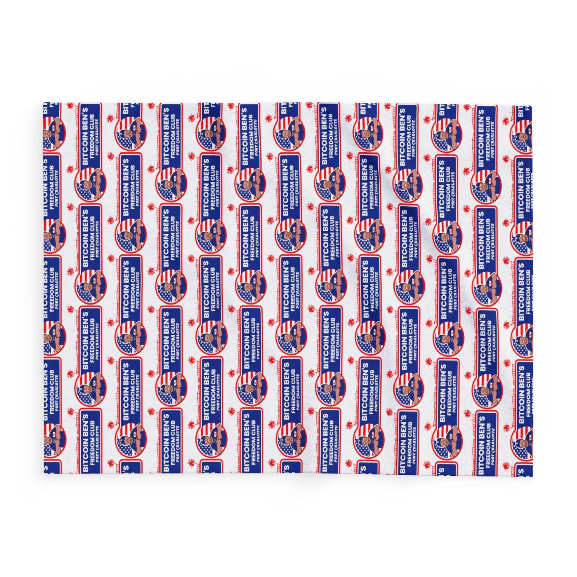 Bitcoin Ben Freedom Club Arctic Fleece Blanket - Miniaday Designs, LLC.