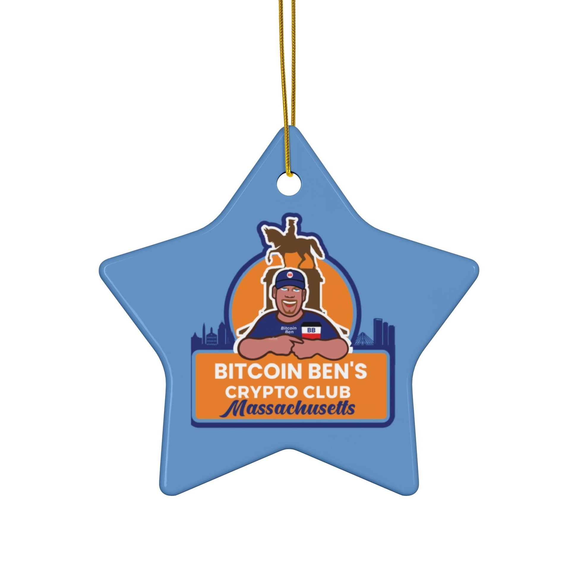 BBCC Massachusetts Ceramic Ornament (1 Ornament) - Miniaday Designs, LLC.