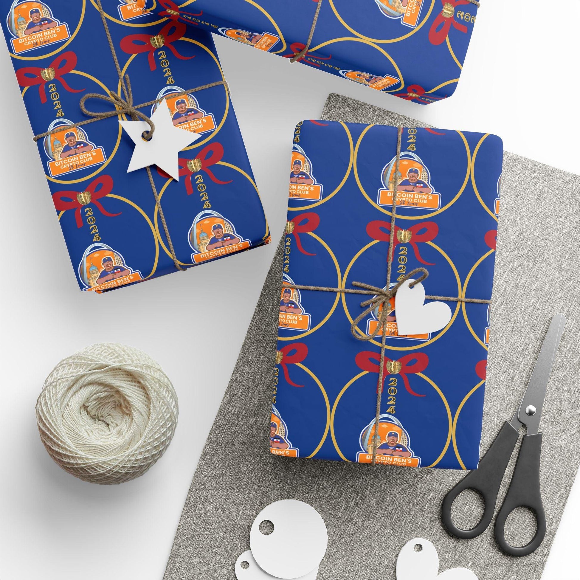 BBCC St. Louis Christmas Wrapping Papers - Miniaday Designs, LLC.