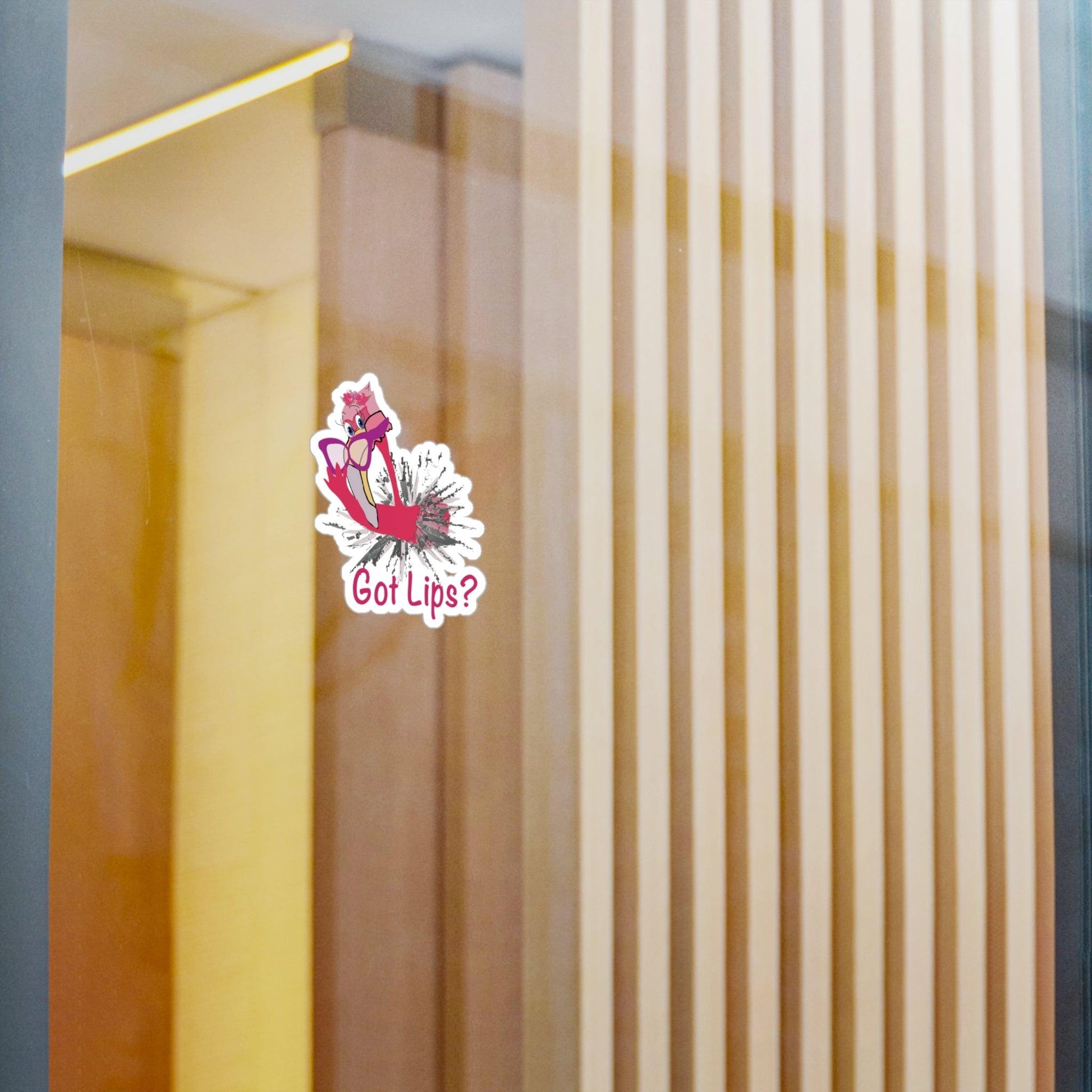 Flamingo Got Lips Kiss-Cut Vinyl Decals - Miniaday Designs, LLC.