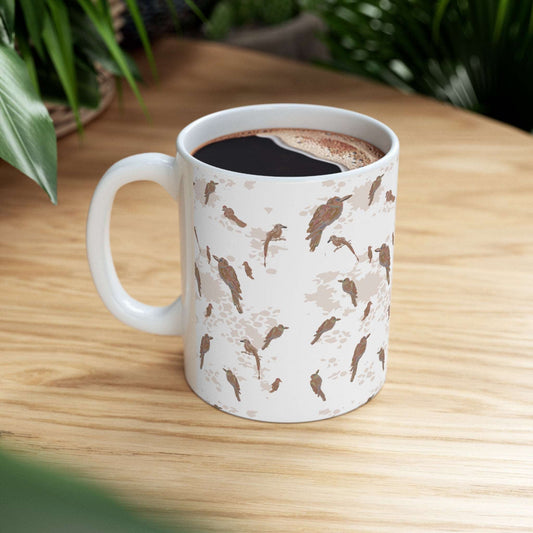 Ethereal Avian Silhouettes Collection by Miniaday Designs, LLC. Ceramic Mug 11oz