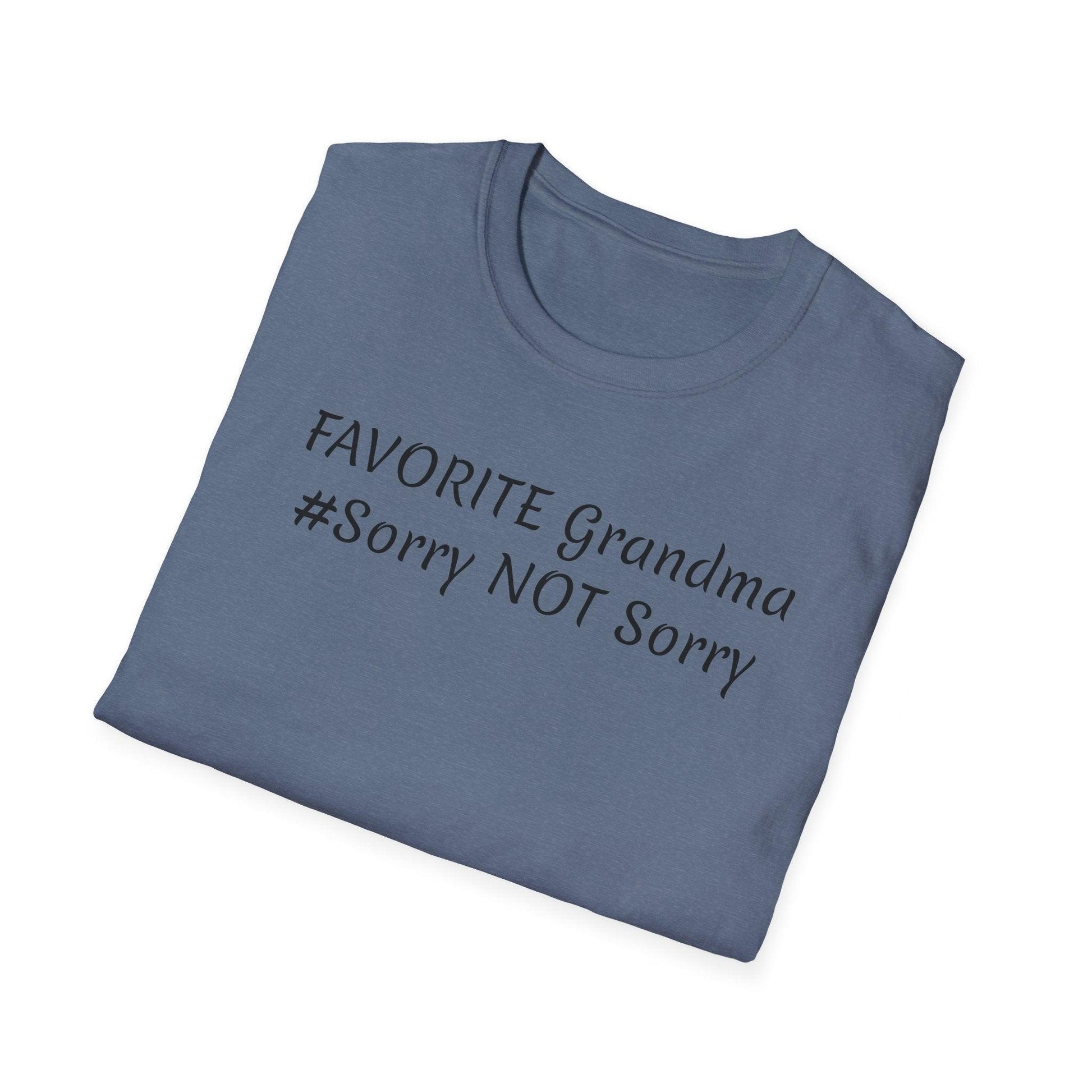 FAVORITE GRANDMA Unisex Softstyle T-Shirt - Miniaday Designs, LLC.