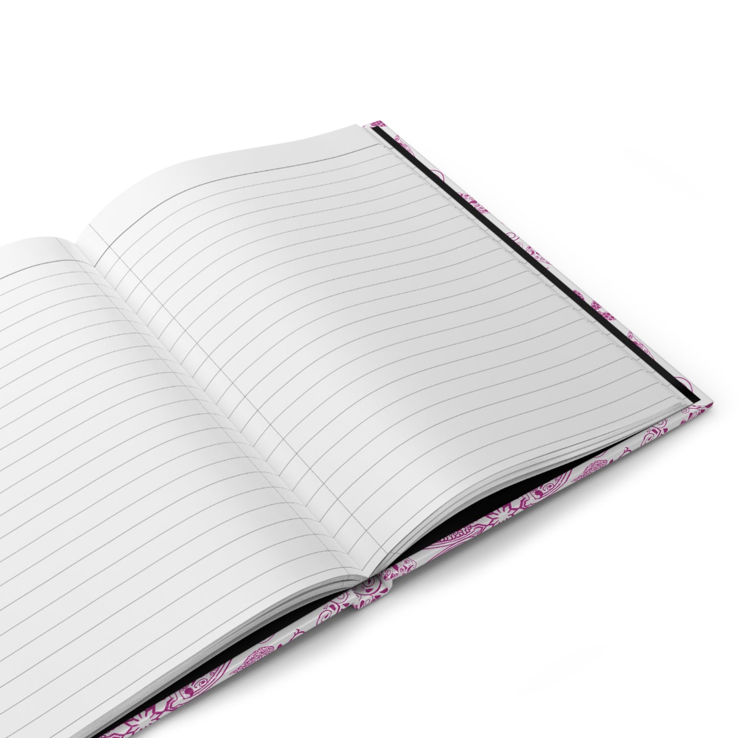 Magenta Paisley Hardcover Journal Matte