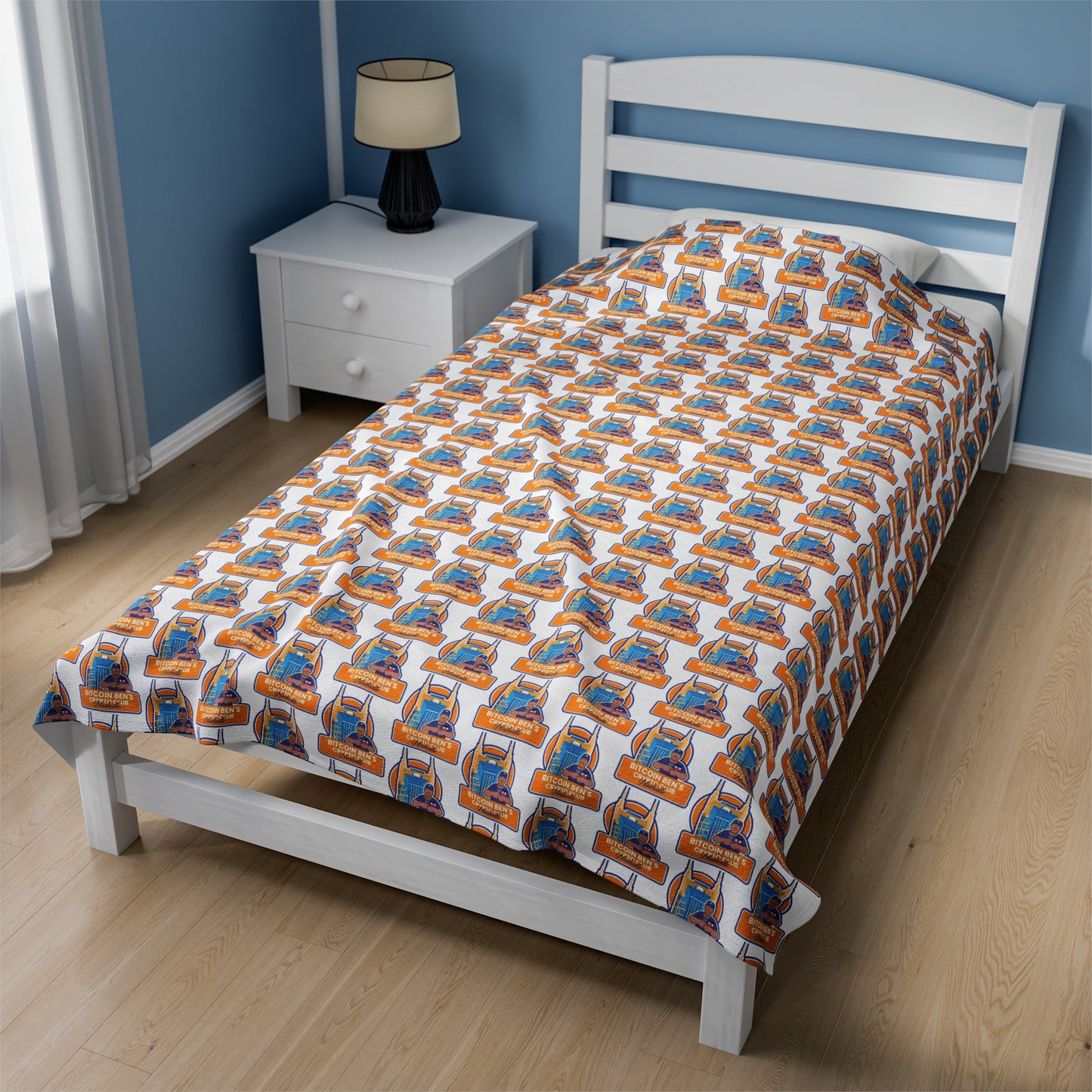 Bitcoin Ben Nashville Club Velveteen Plush Blanket