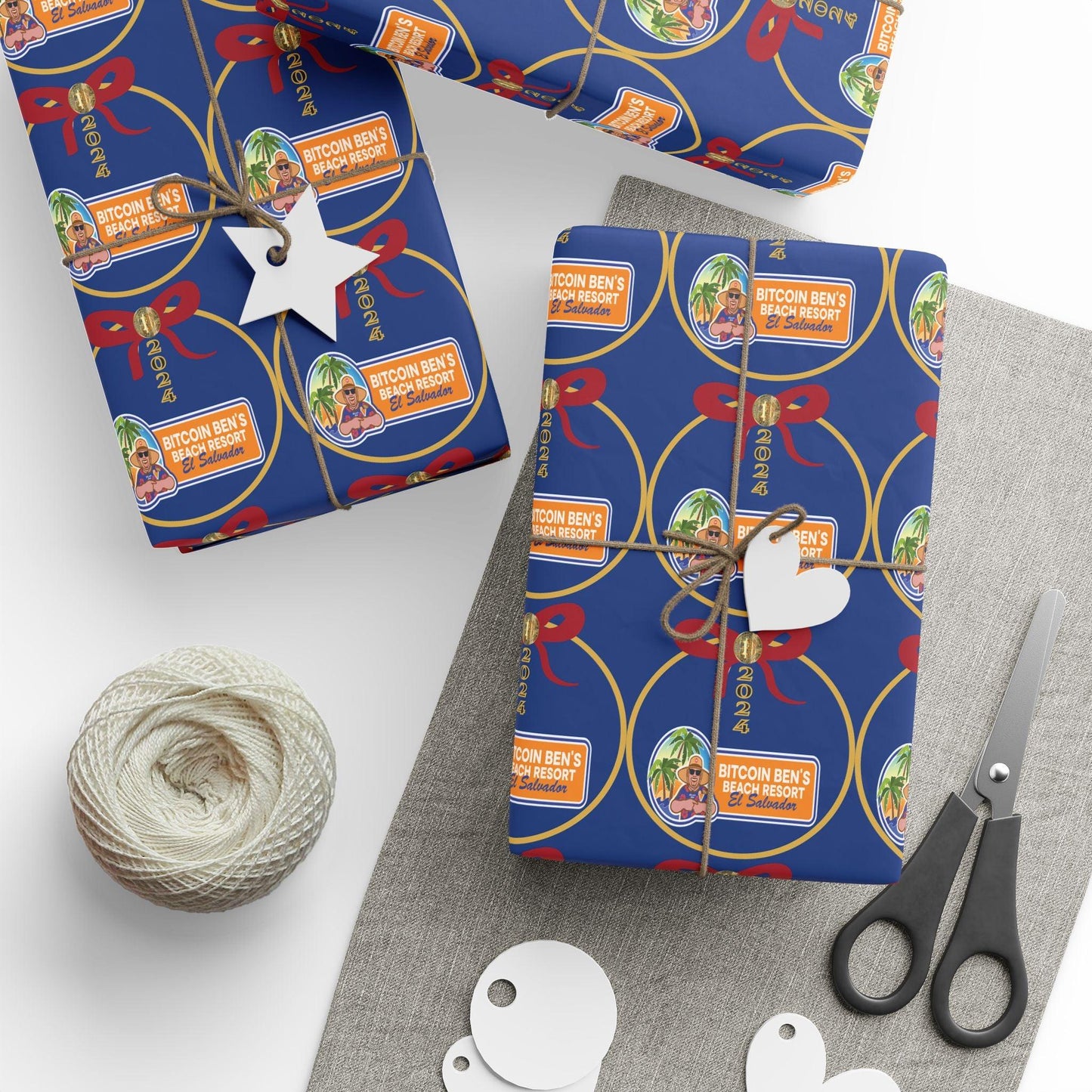 BBCC El Salvador Christmas Wrapping Papers - Miniaday Designs, LLC.