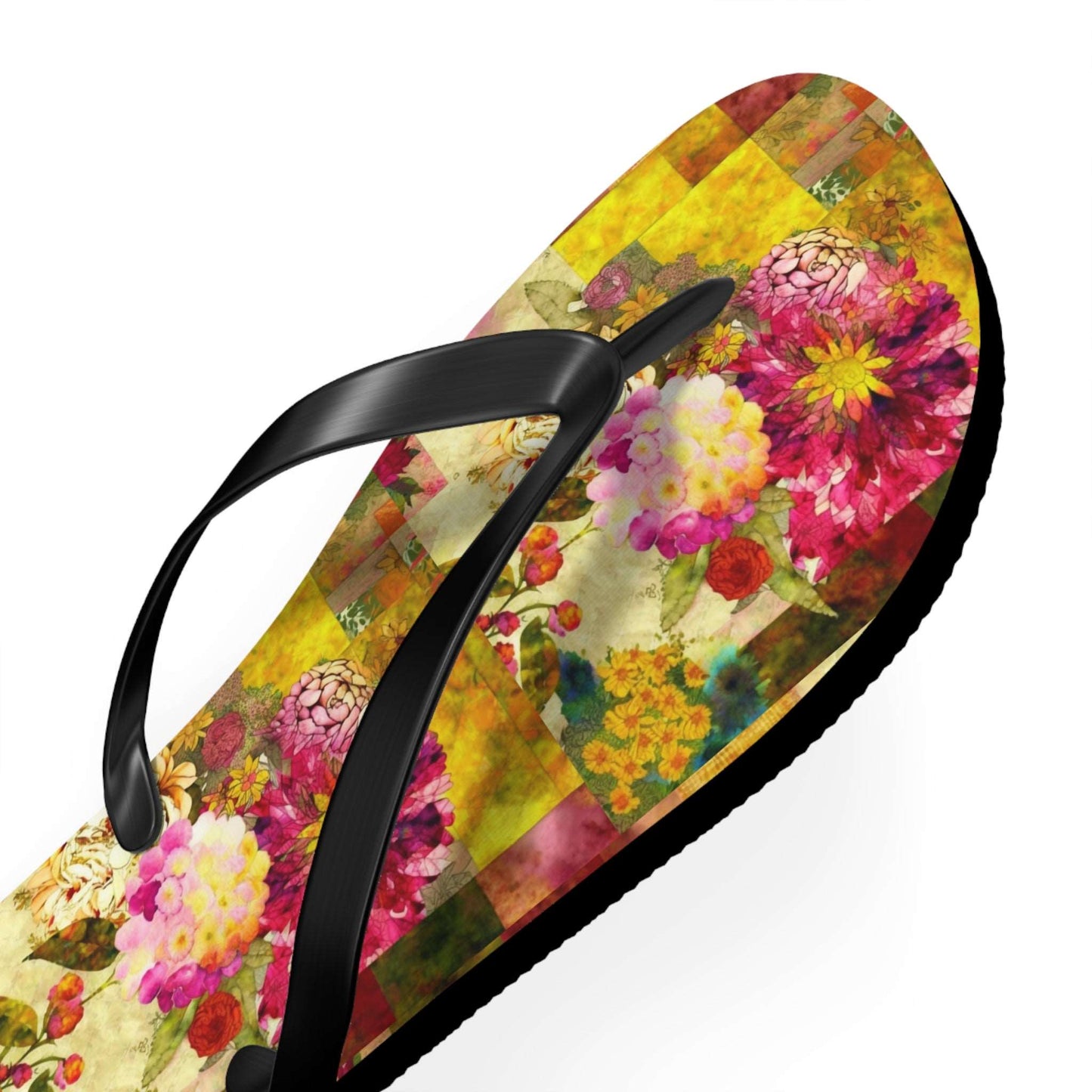 Cross-Processed Botanical Collection by Miniaday Designs, LLC. Flip Flops