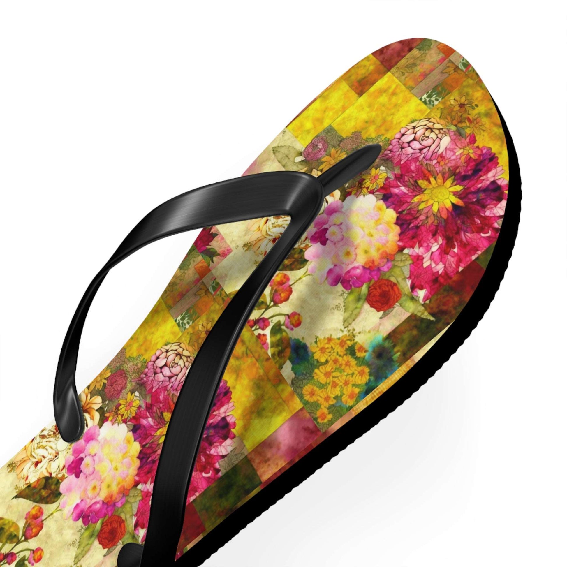 Cross-Processed Botanical Collection by Miniaday Designs, LLC. Flip Flops