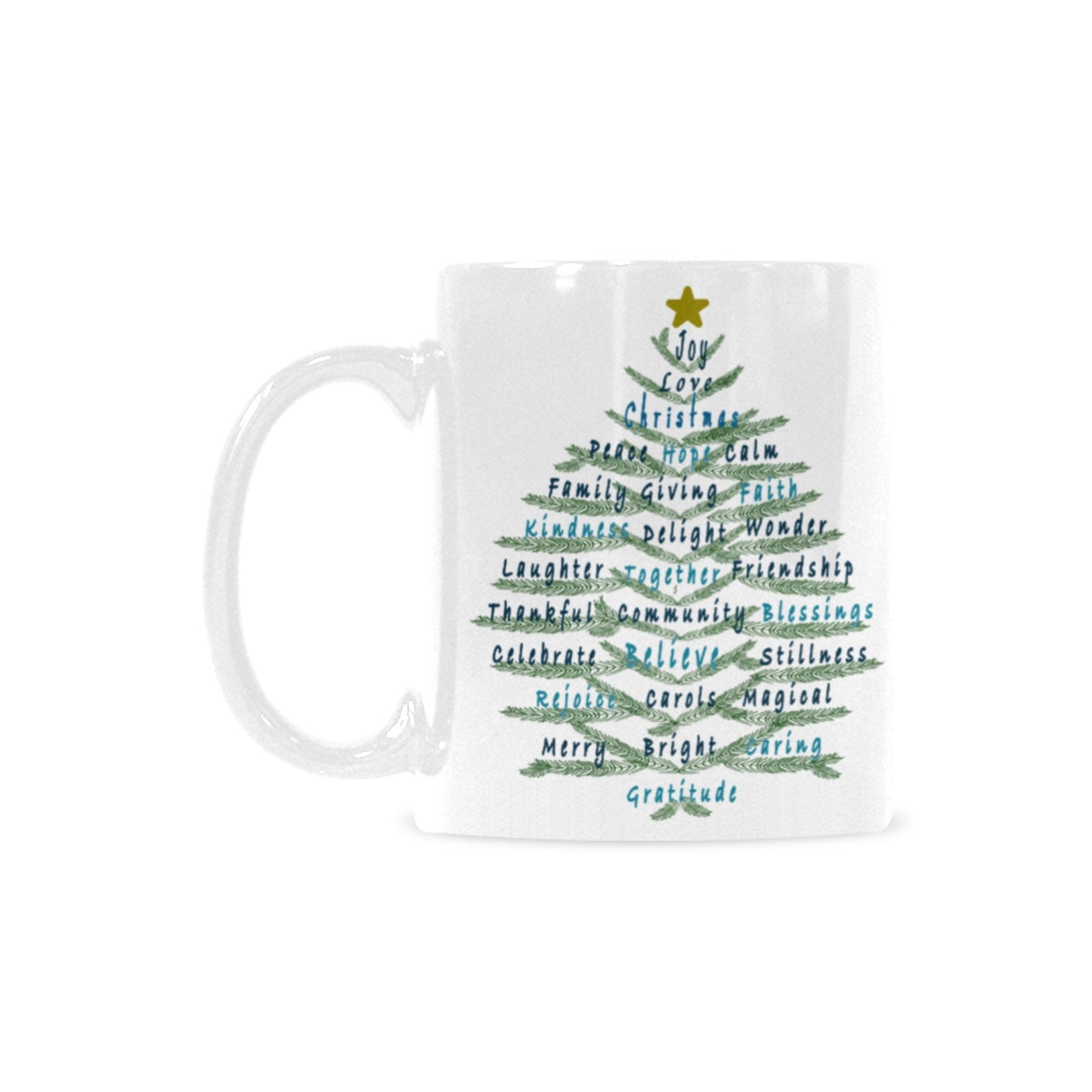 Designer Made Christmas Message Mug