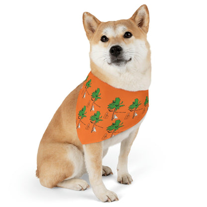 Miniaday Designs Westie Orange Pet Bandana Collar - Miniaday Designs, LLC.