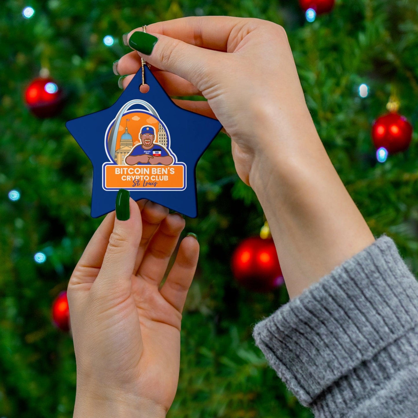 BBC St Louis Ceramic Ornament, 4 Shapes (1 Ornament) - Miniaday Designs, LLC.