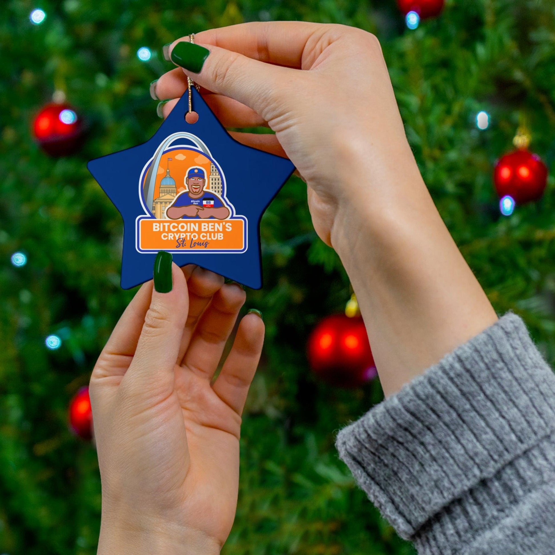 BBC St Louis Ceramic Ornament, 4 Shapes (1 Ornament) - Miniaday Designs, LLC.
