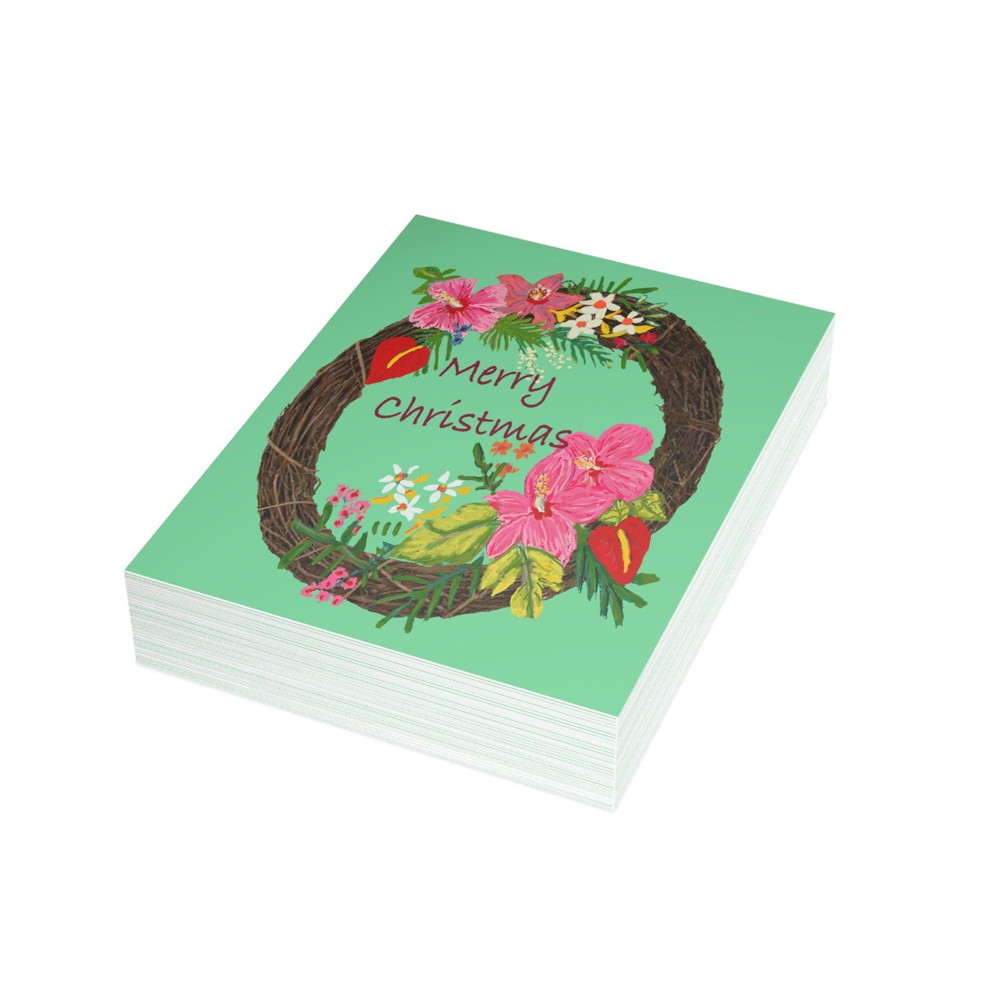 Miniaday Designs Tropical Christmas Postcard Bundles (envelopes included) - Miniaday Designs, LLC.