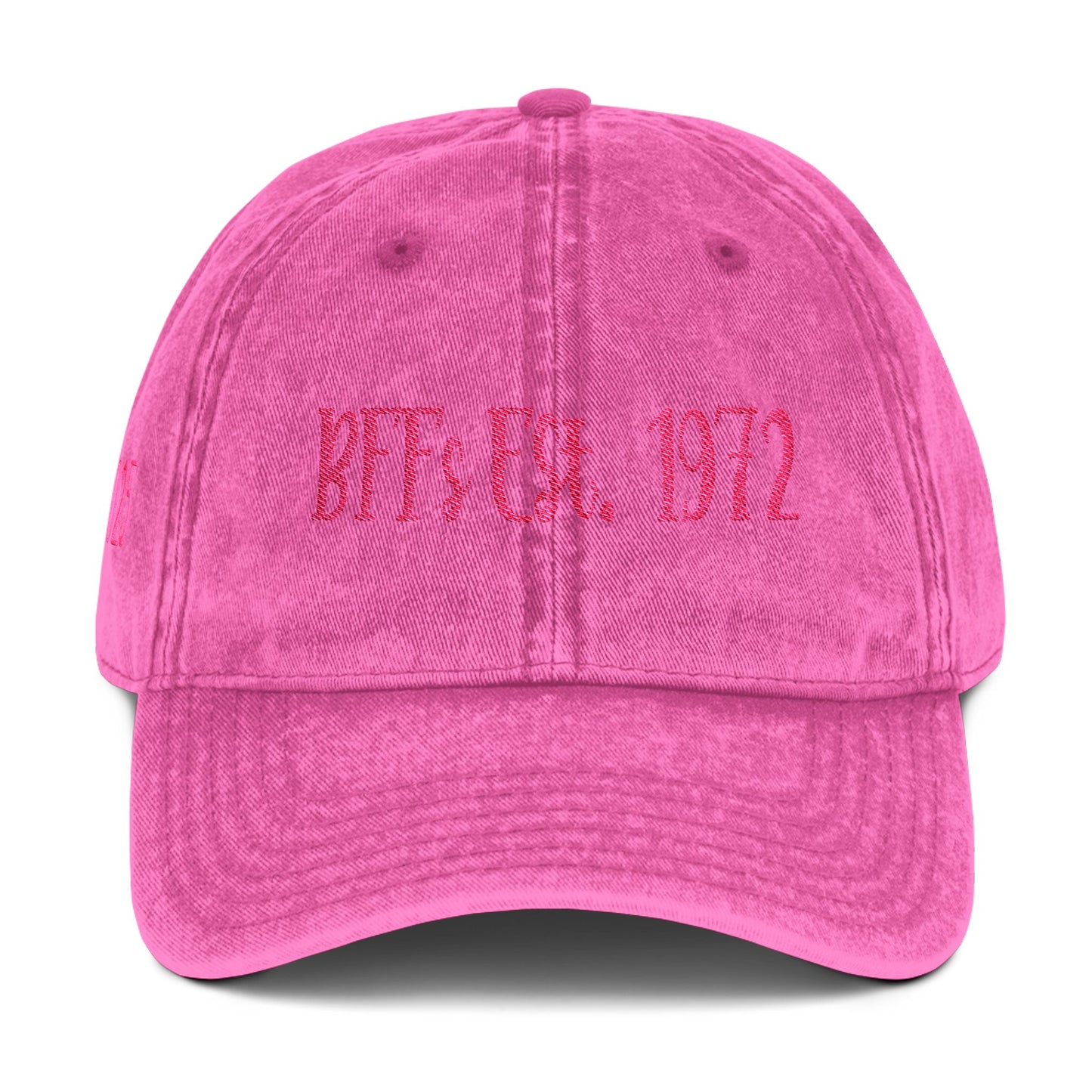 BFF 4.5" x 1.6" Length and Height Haystack 2025 Vintage Cap (Embroidery)