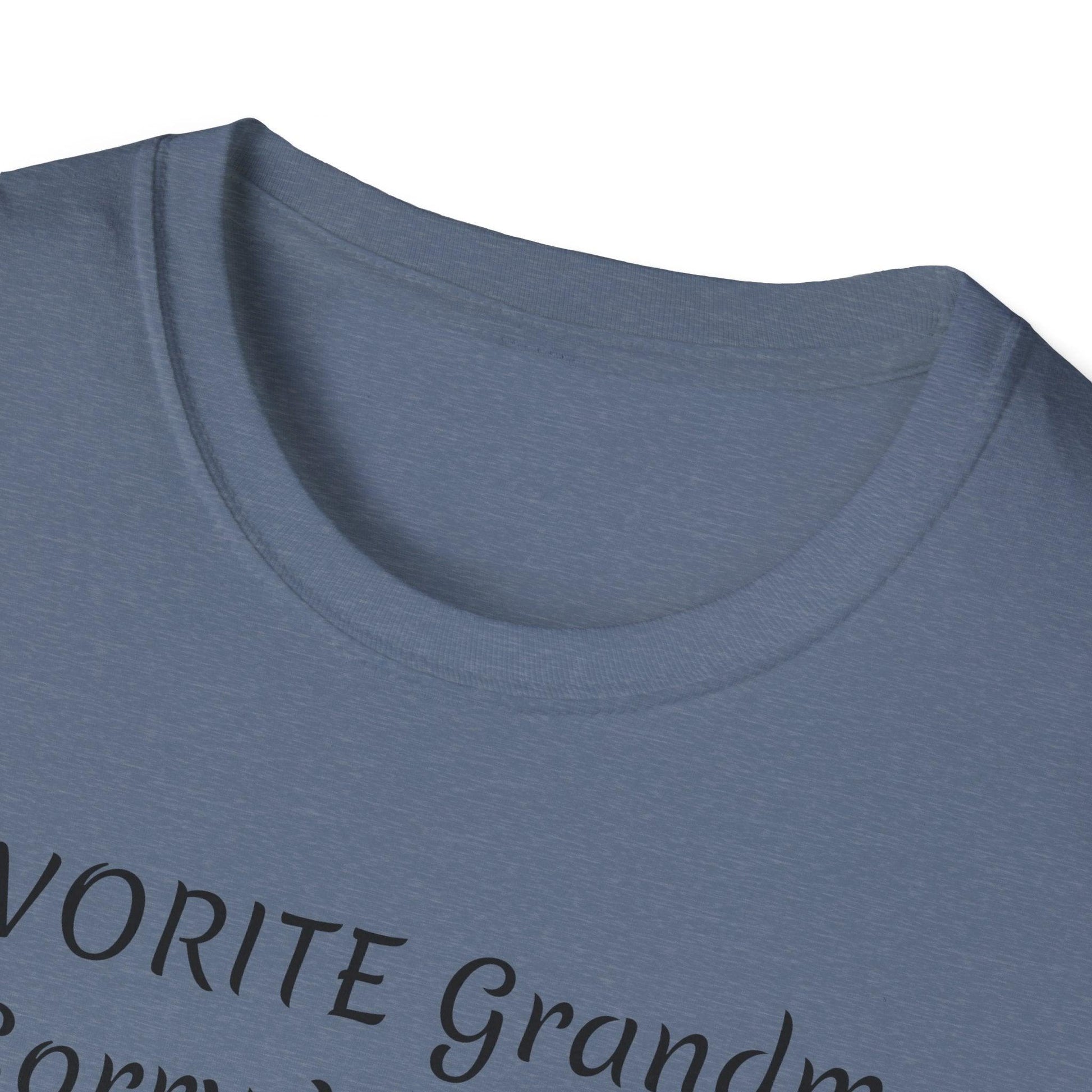 FAVORITE GRANDMA Unisex Softstyle T-Shirt - Miniaday Designs, LLC.